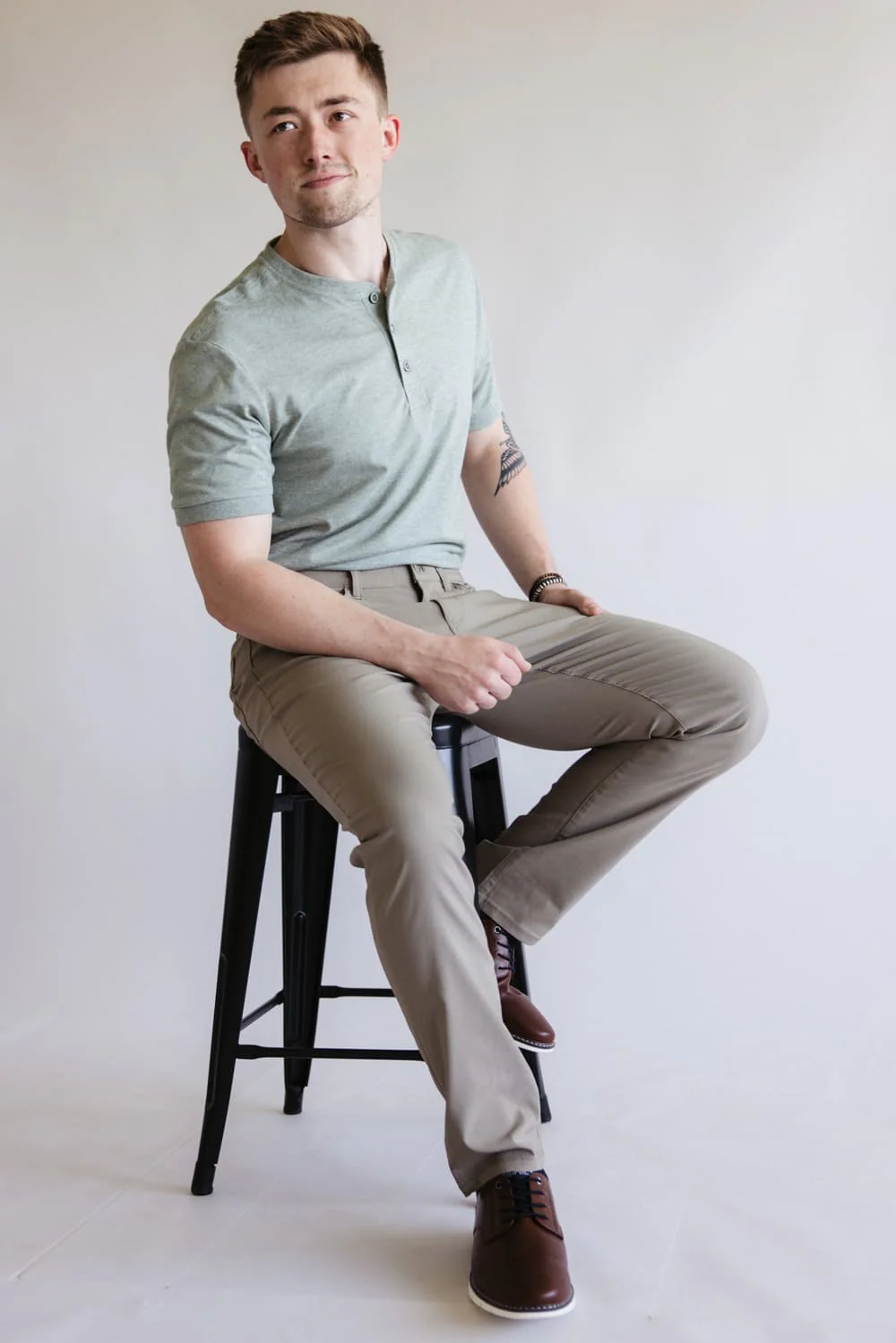 Weatherproof Vintage Faille 5 Pocket Pants for Men in Light Oak | W5S901-221-LIGHTOAK - Image 2