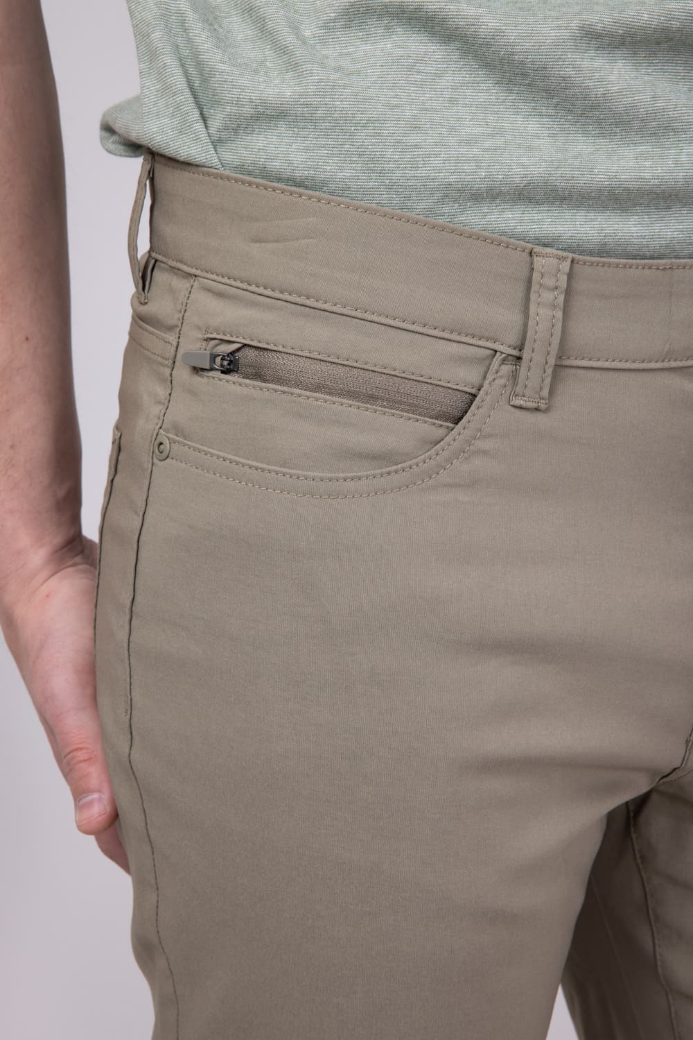 Weatherproof Vintage Faille 5 Pocket Pants for Men in Light Oak | W5S901-221-LIGHTOAK - Image 4