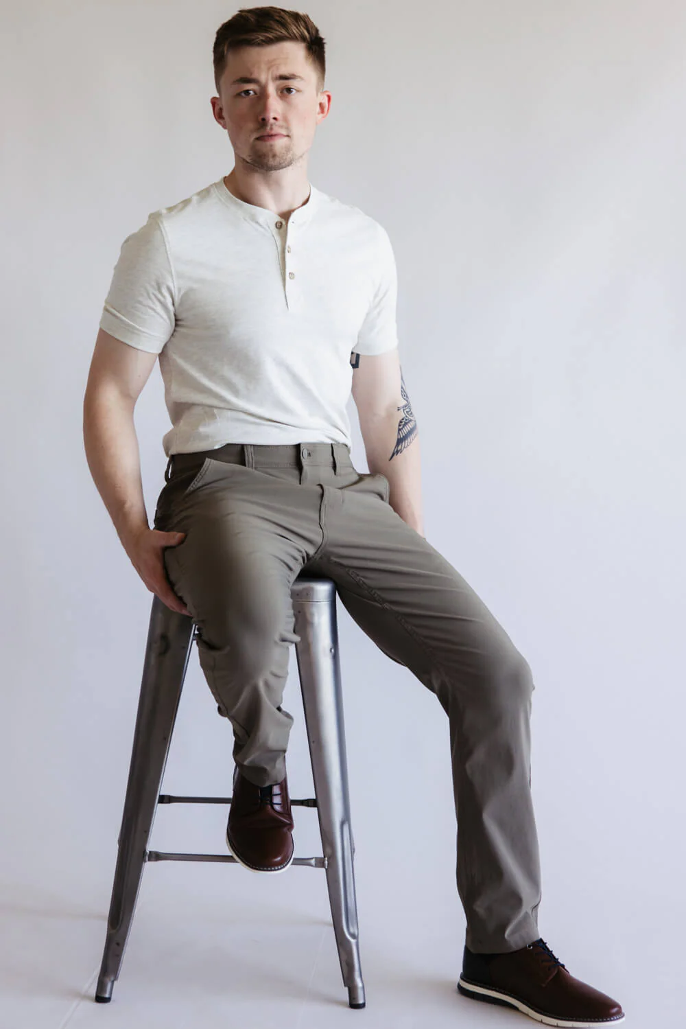 Weatherproof Vintage Faille Utility Pants for Men in Mushroom | W5S800-239-MUSHROOM - Image 2