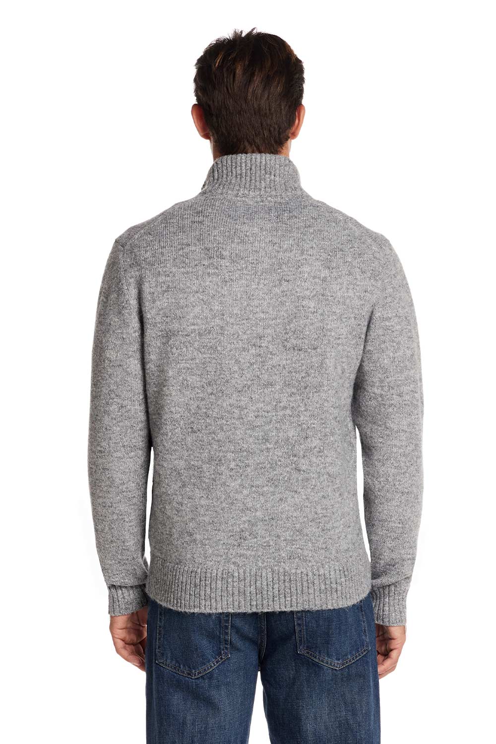 Weatherproof Vintage Fuzzy Quarter Zip for Men in Grey | F2540788GK-GREY - Image 2