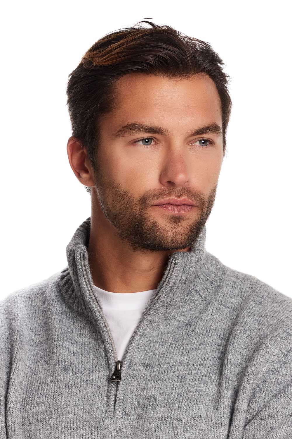 Weatherproof Vintage Fuzzy Quarter Zip for Men in Grey | F2540788GK-GREY - Image 3