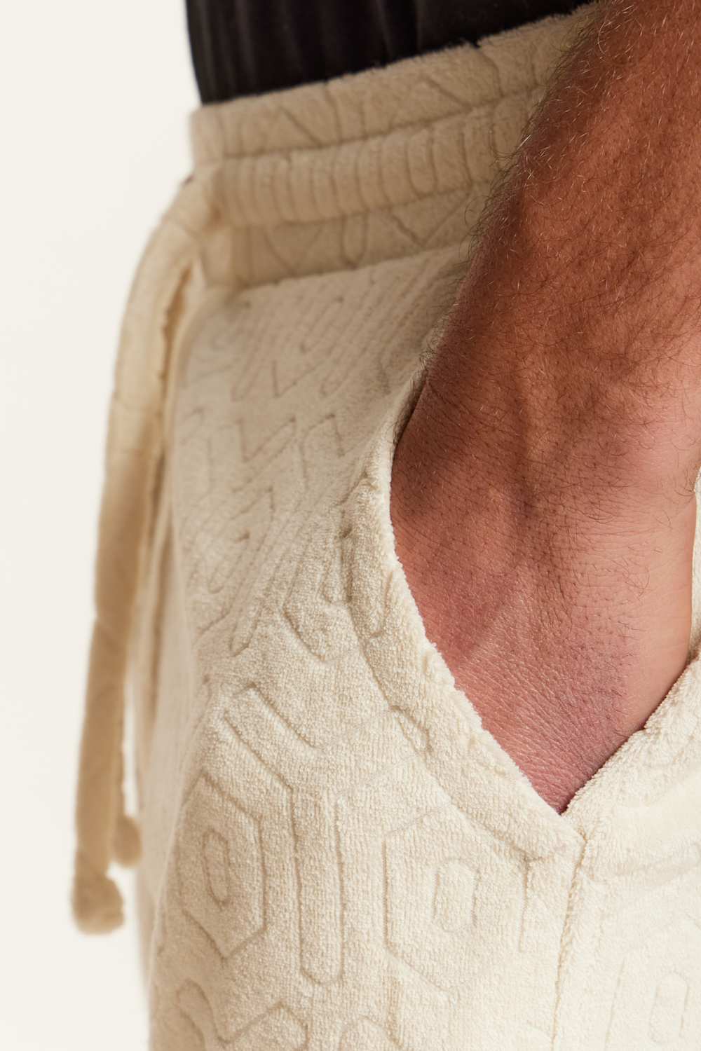 Weatherproof Vintage Geometric Camp Shorts for Men in Stone | S2622087GK-STONE - Image 5