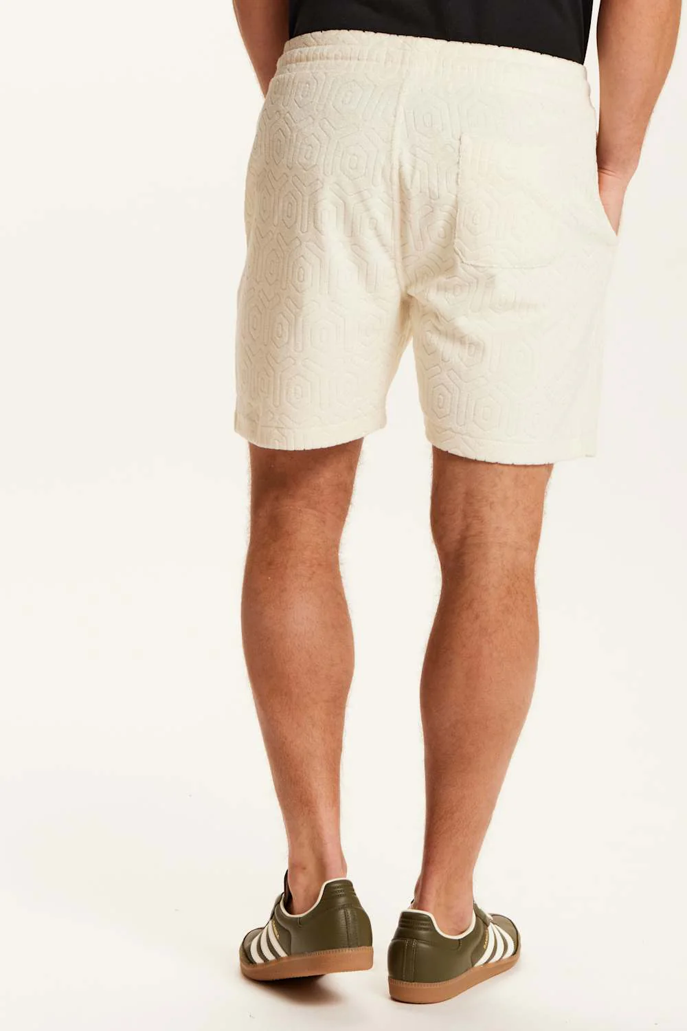 Weatherproof Vintage Geometric Camp Shorts for Men in Stone | S2622087GK-STONE - Image 6