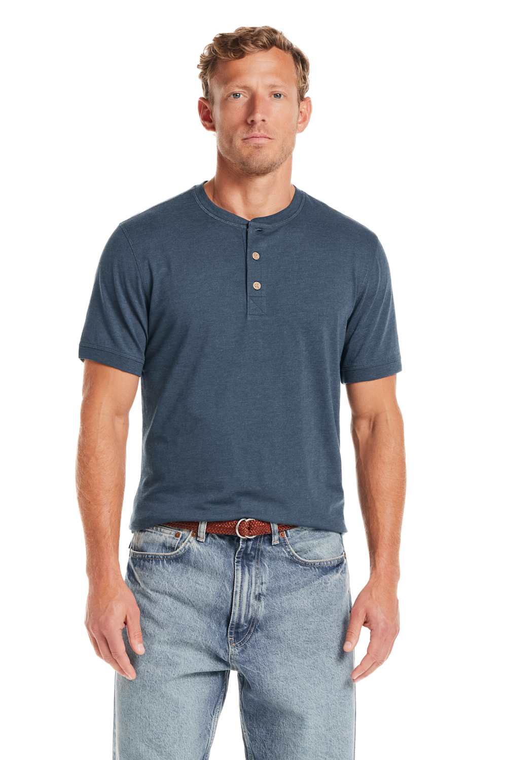 Weatherproof Vintage Jersey Henley Shirt for Men - Image 2