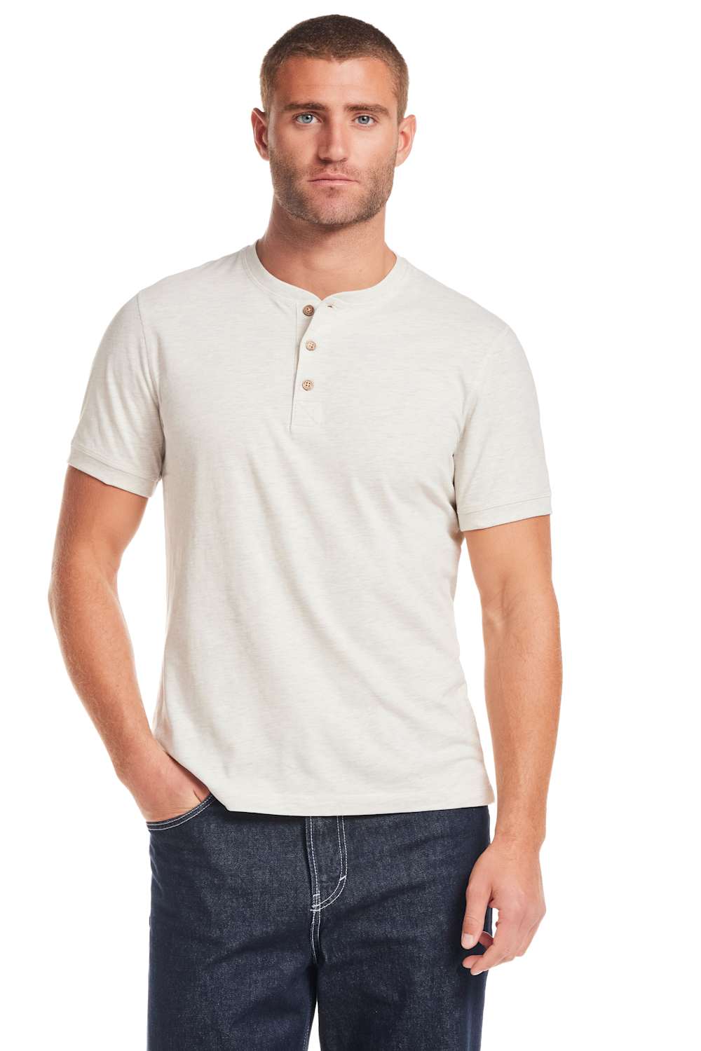 Weatherproof Vintage Jersey Henley Shirt for Men - Image 3