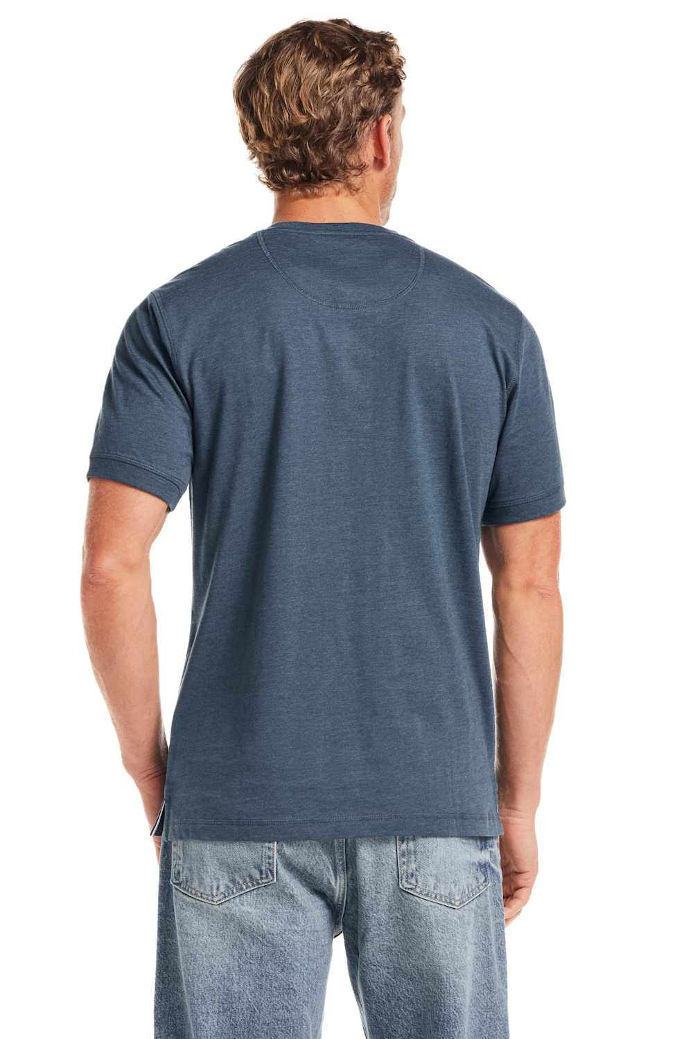 Weatherproof Vintage Jersey Henley Shirt for Men in Cobalt | S263659GK-DEEP COBALT - Image 5
