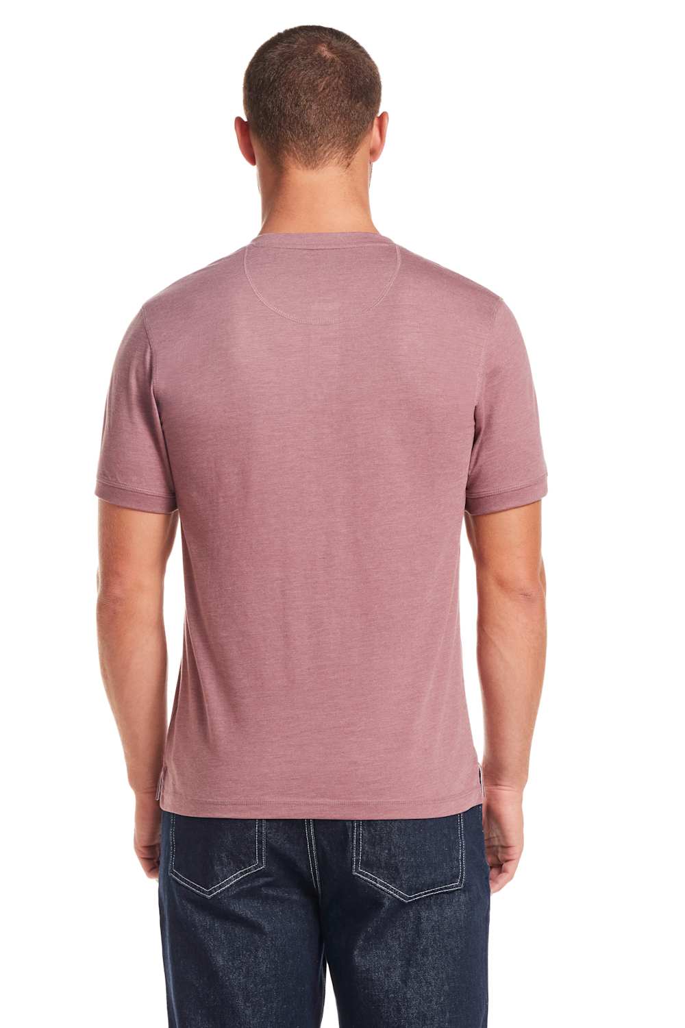 Weatherproof Vintage Jersey Henley Shirt for Men in Rose | S263659GK-ROSEBROWN - Image 4