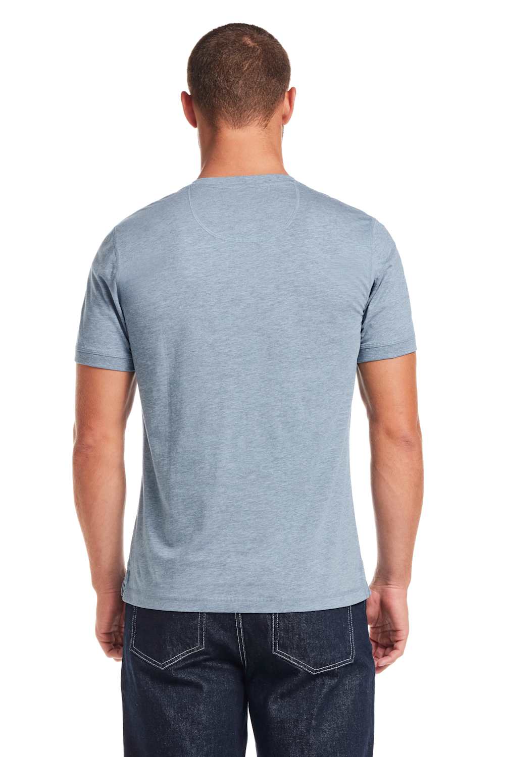 Weatherproof Vintage Jersey Henley Shirt for Men in Spring Wave | S263659GK-SPRING WAVE - Image 4