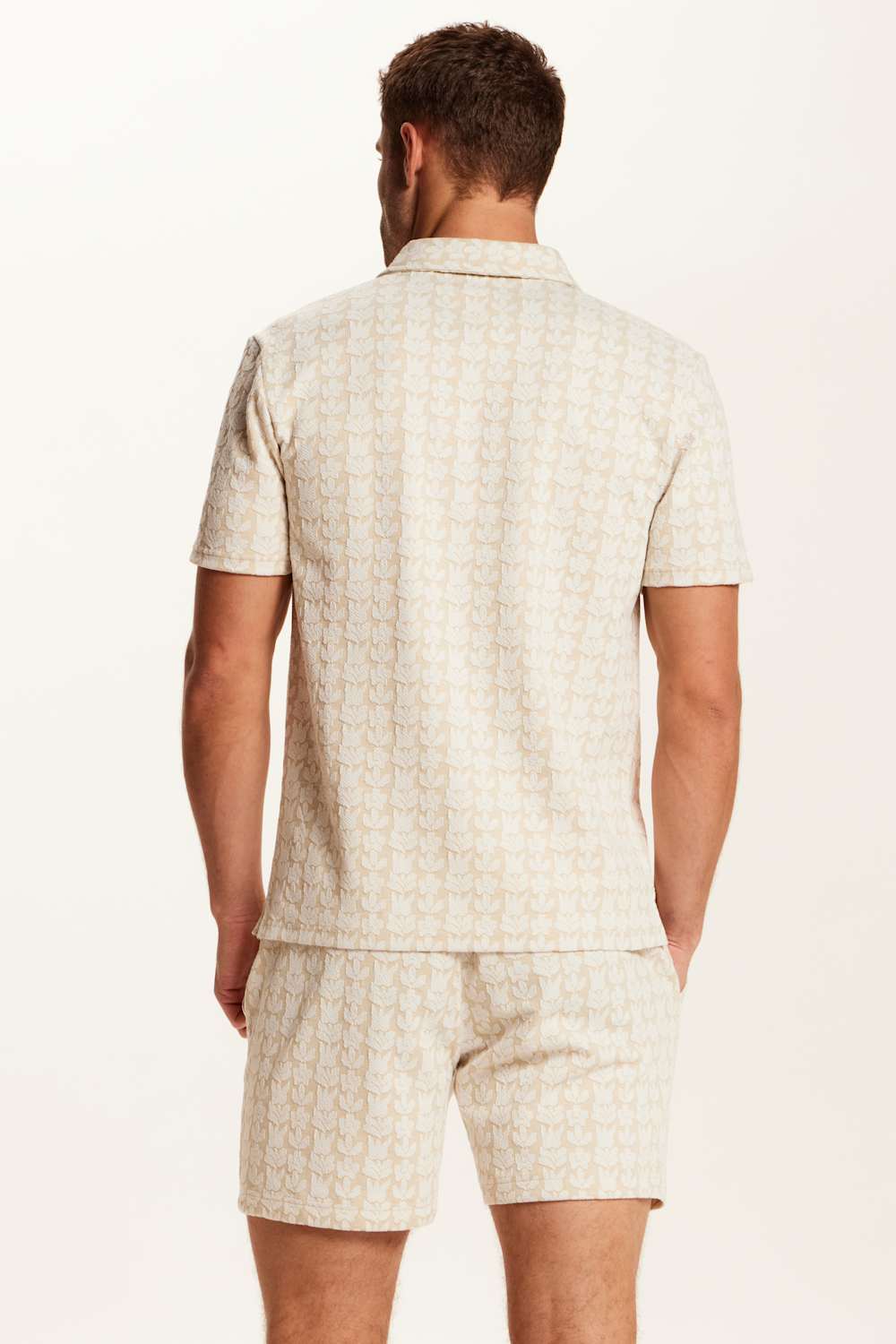 Weatherproof Vintage Knit Jacquard Coatfront Shirt for Men in Cream | S2631794GK-KELP - Image 5
