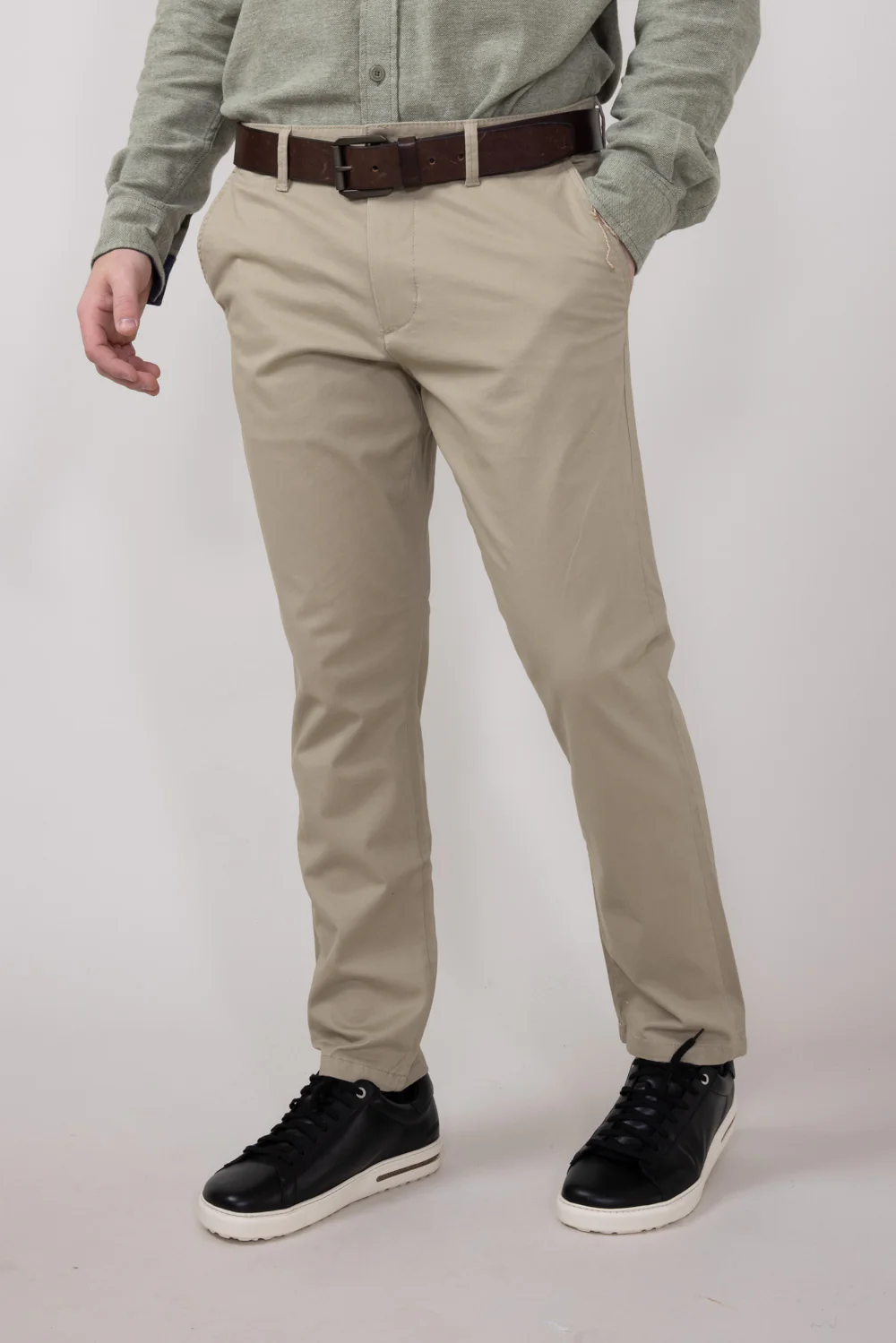 Weatherproof Vintage Leader Chino Pants for Men in Birch | W4S044-BIRCH - Image 3