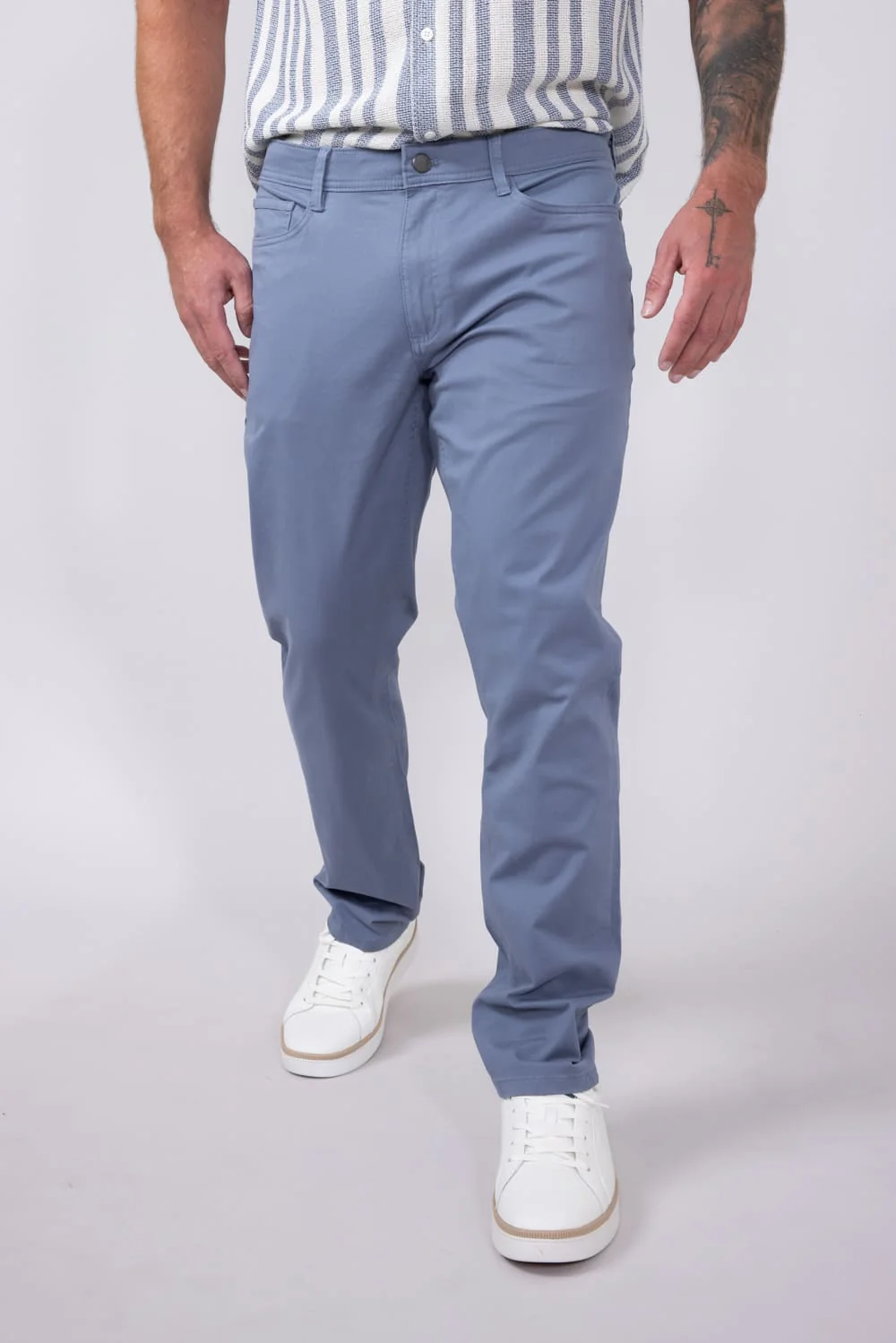 Copper & Oak Leader Chino Pants for Men in River Blue | K5S817-420-RIVERBLUE - Image 4