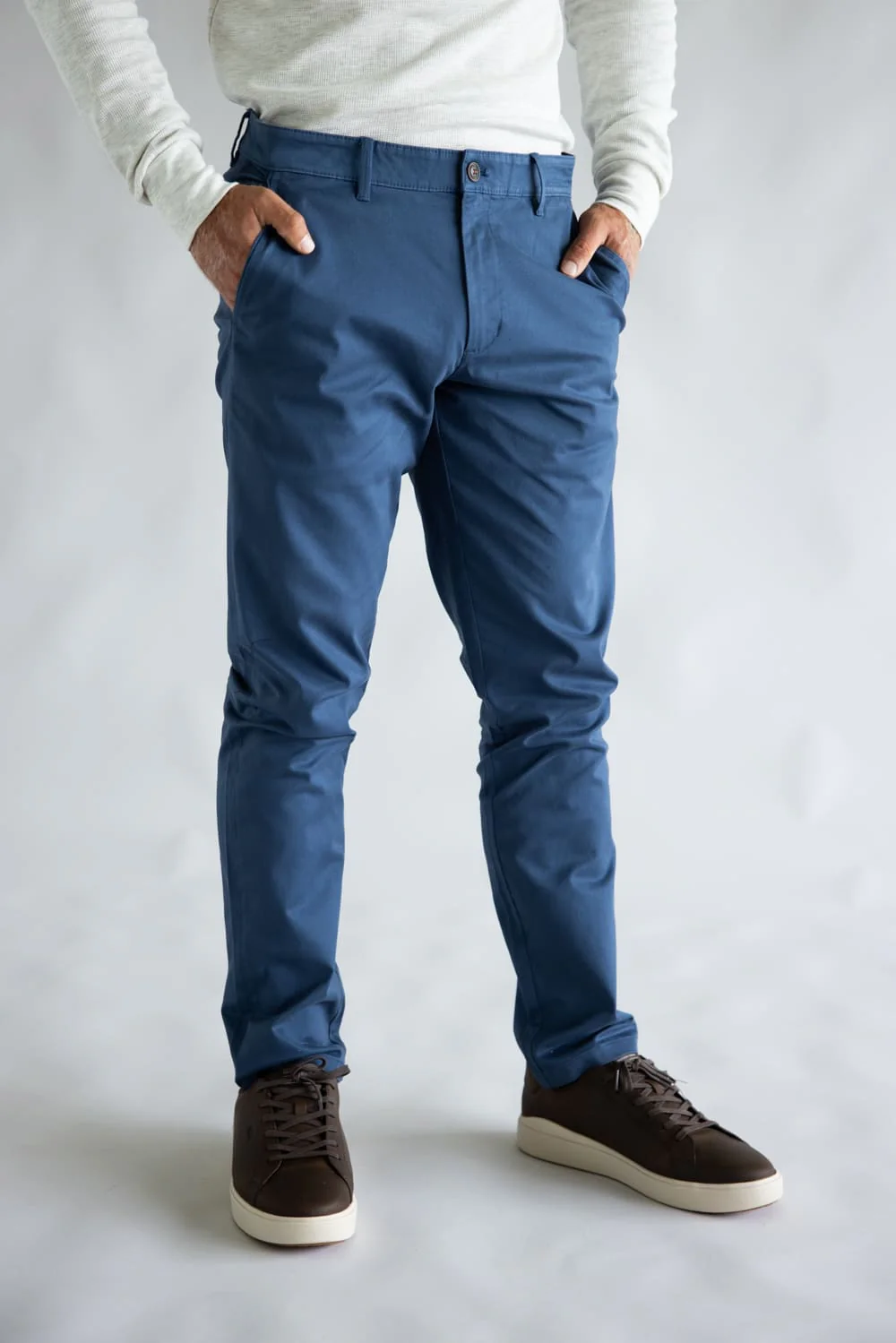Weatherproof Vintage Leader Chino Pants for Men in Dark Denim | W5S044-490 DARKDENIM - Image 2