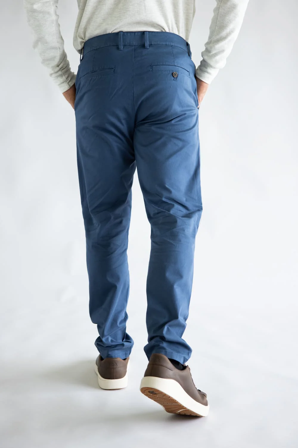Weatherproof Vintage Leader Chino Pants for Men in Dark Denim | W5S044-490 DARKDENIM - Image 3