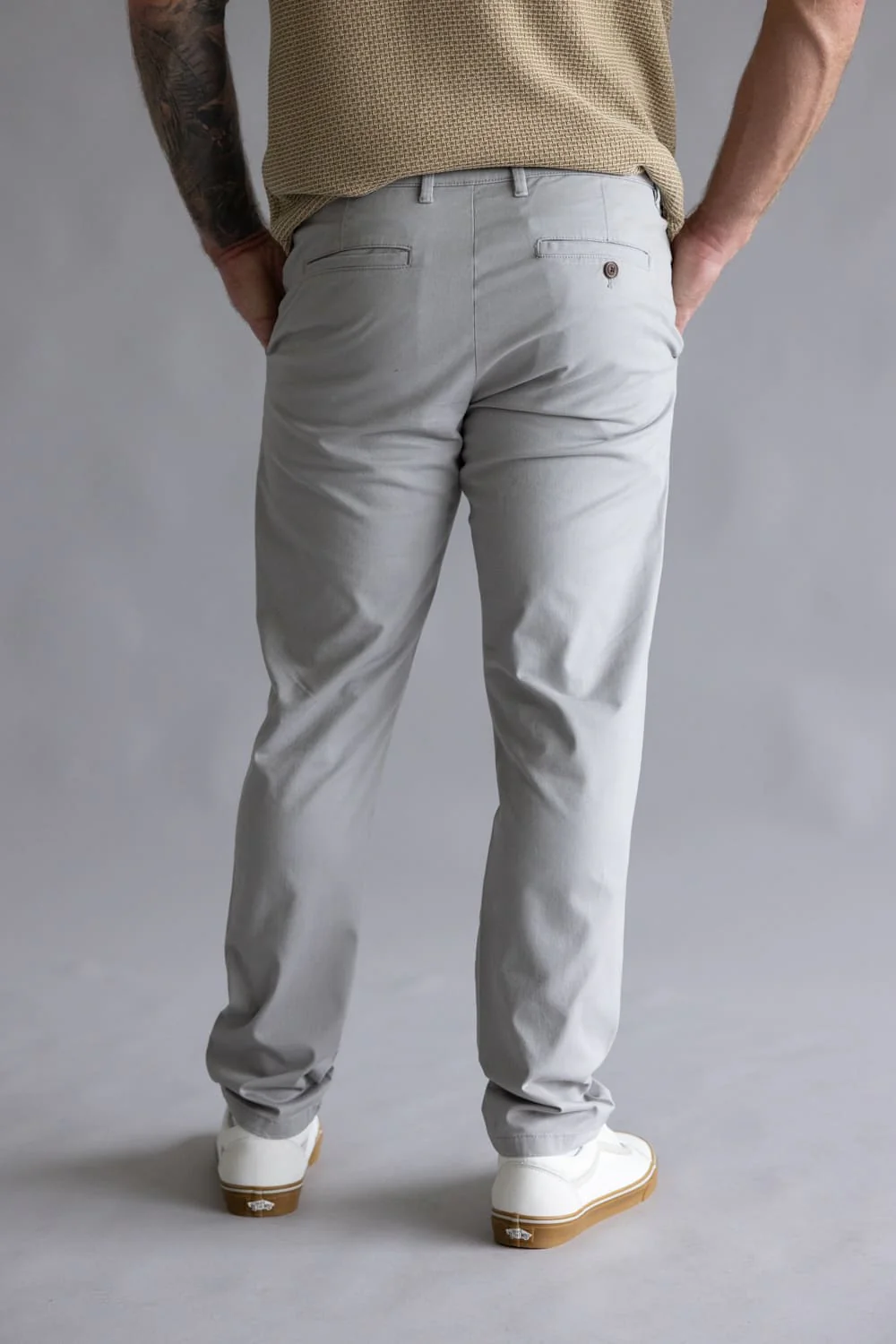 Weatherproof Vintage Leader Chino Pants for Men in Grey Key | W5S044-022GREYKEY - Image 3