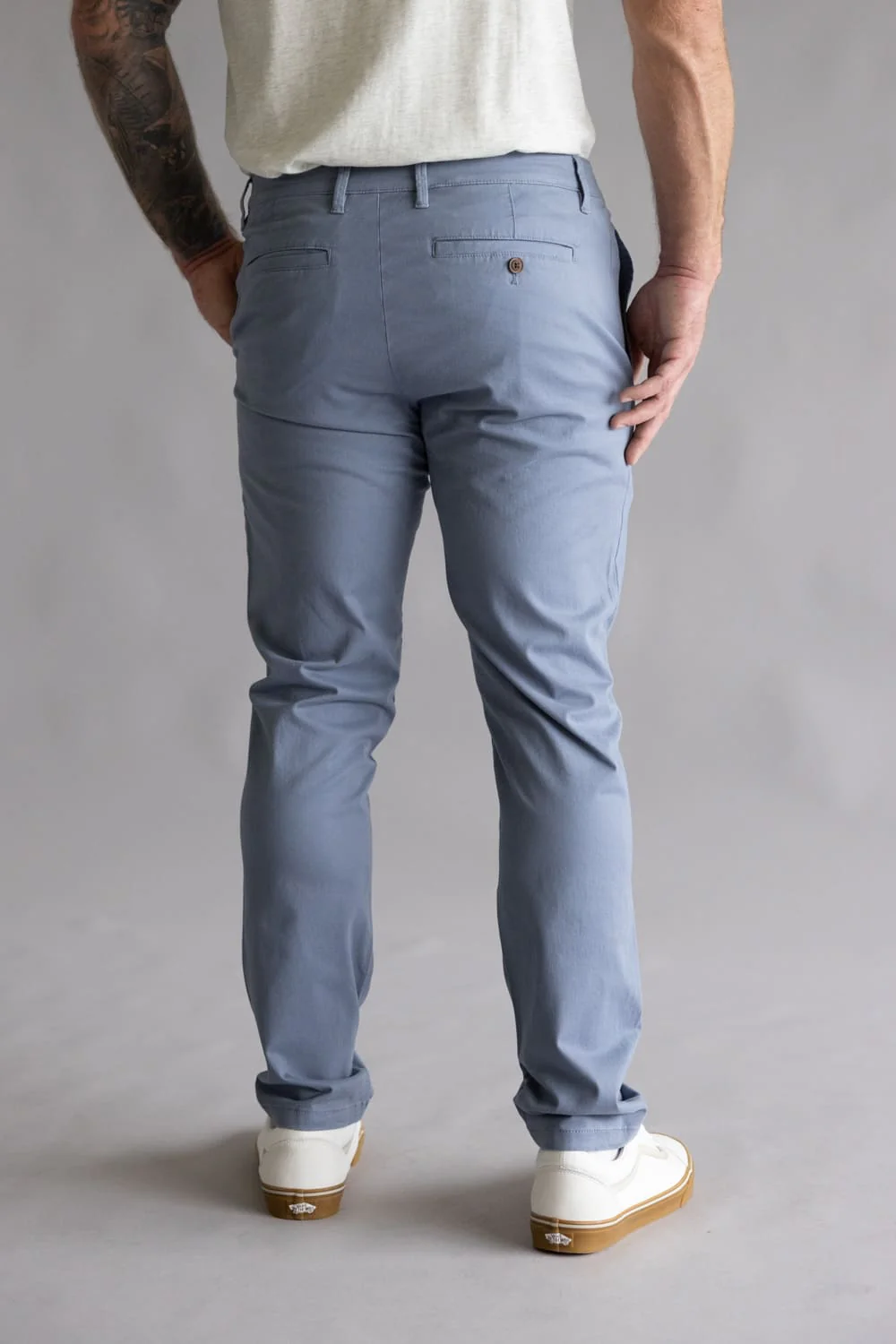 Weatherproof Vintage Leader Chino Pants for Men in River Blue | W5S044-420RIVERBLUE - Image 3