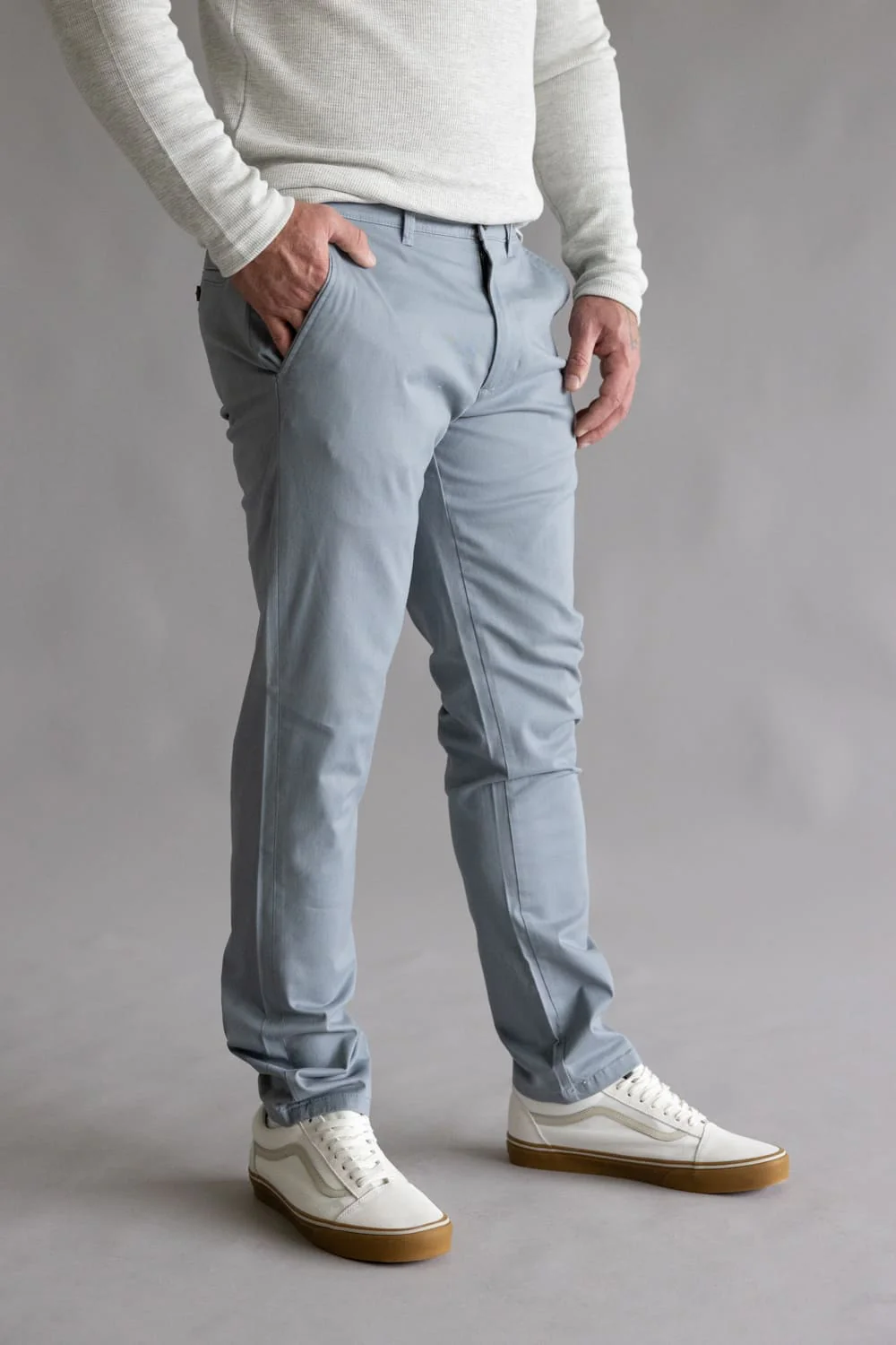Weatherproof Vintage Leader Chino Pants for Men in Sea Wind | W5S044-415SEAWIND - Image 2
