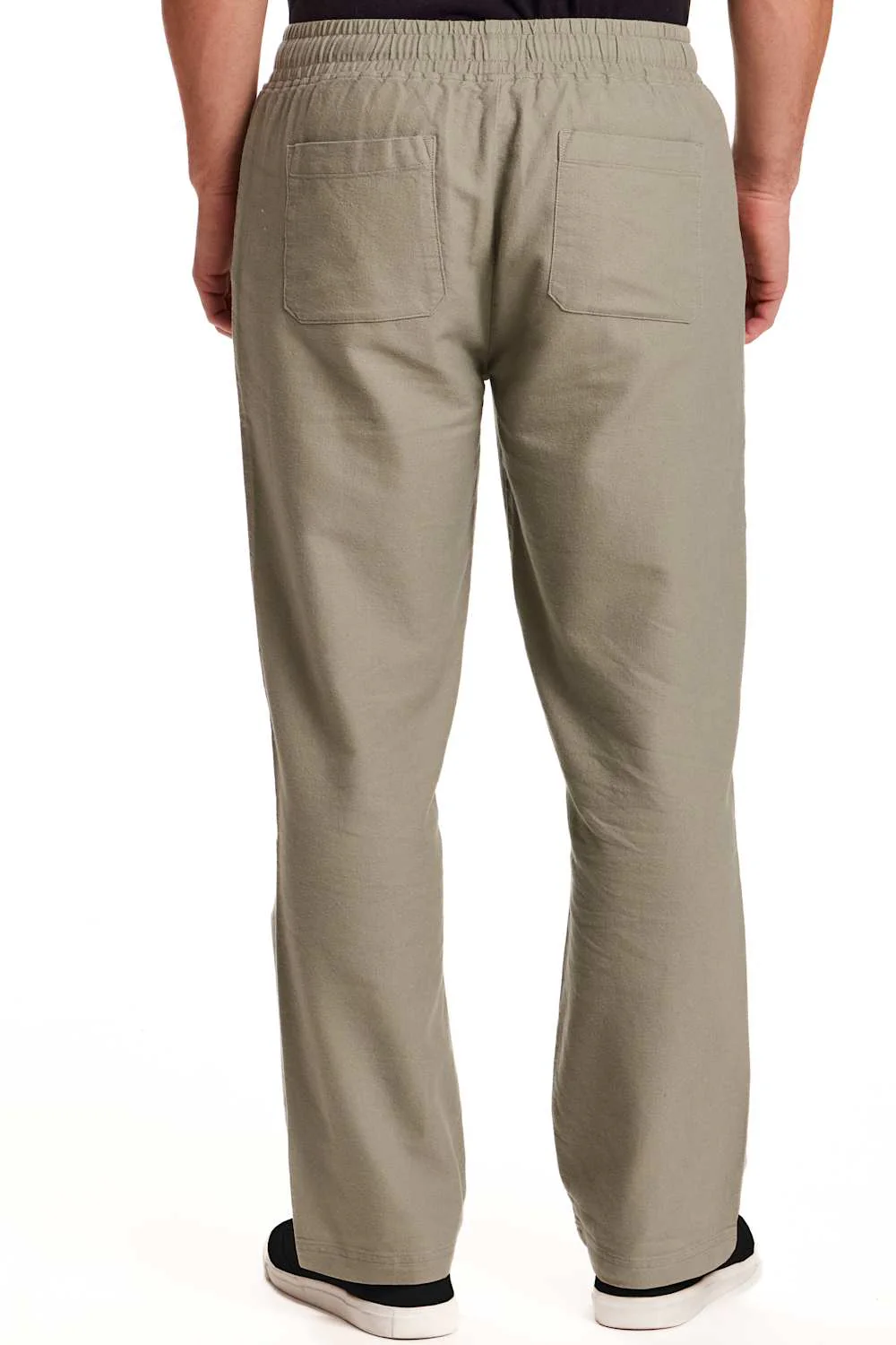 Weatherproof Vintage Linen Drawstring Pants for Men in Sea Grass | S2621624GK-SEAGRASS - Image 2