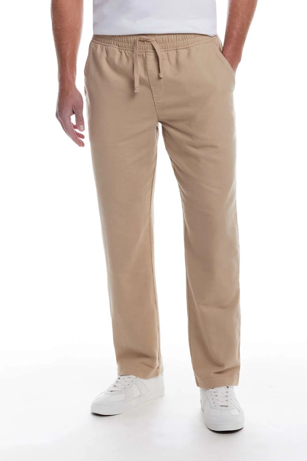 Weatherproof Vintage Linen Drawstring Pants for Men in White Pepper | S2621624GK-WHITEPEPPER - Image 2