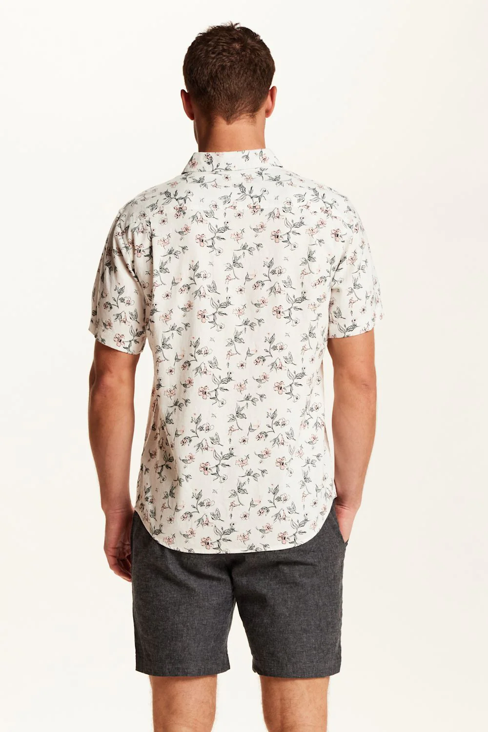 Weatherproof Vintage Linen Rayon Printed Shirt for Men in Cloud Pink | S2684669GK-CLOUDPINK - Image 5