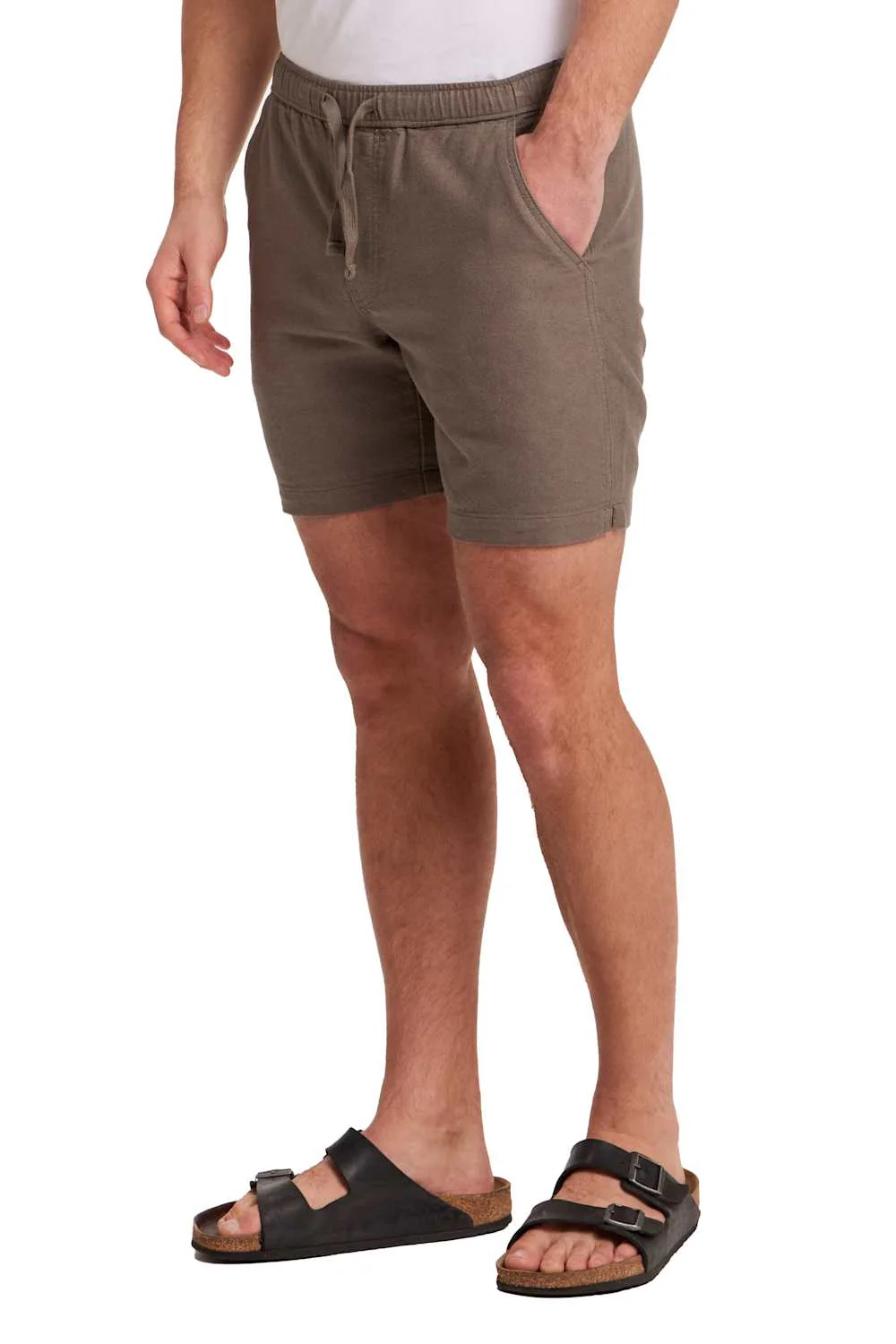 Weatherproof Vintage Linen Shorts for Men in Olive | S2622079GK-OLIVE - Image 3