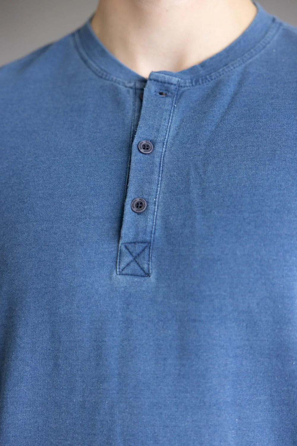 Weatherproof Vintage Long Sleeve Henley Shirt for Men in Indigo Blue | F2521305GK-INDIGO - Image 3