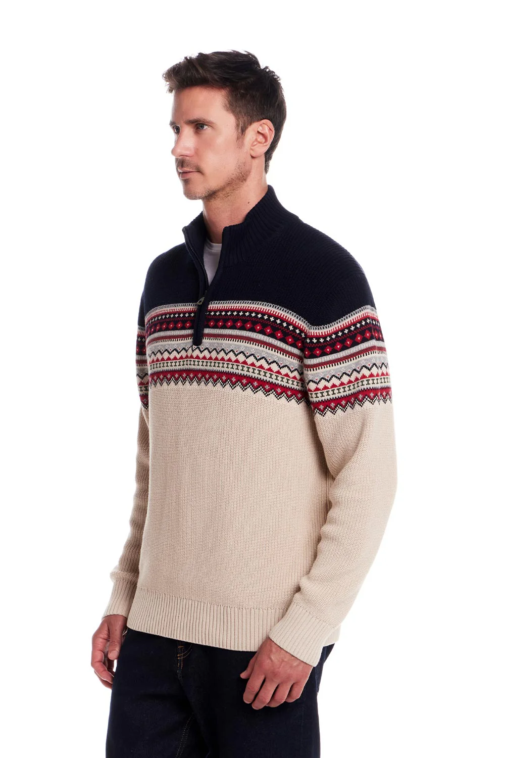 Weatherproof Vintage Maine Quarter Zip for Men in Dark Navy | F2540799GK-DKNAVY - Image 4
