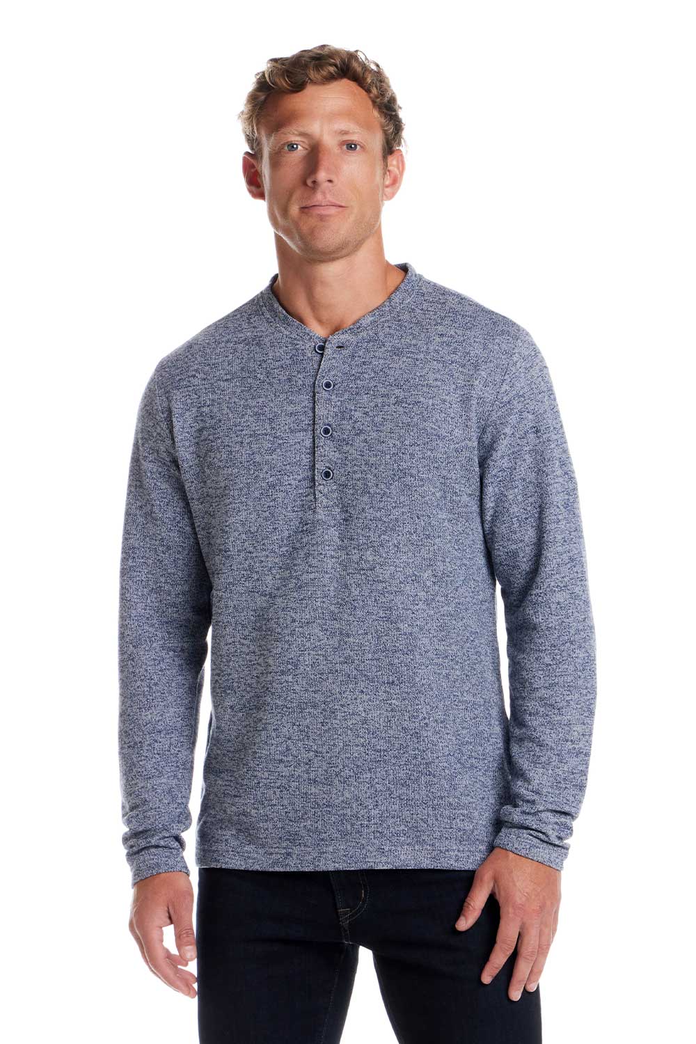 Weatherproof Vintage Mixy Henley Long Sleeve Shirt for Men - Image 2