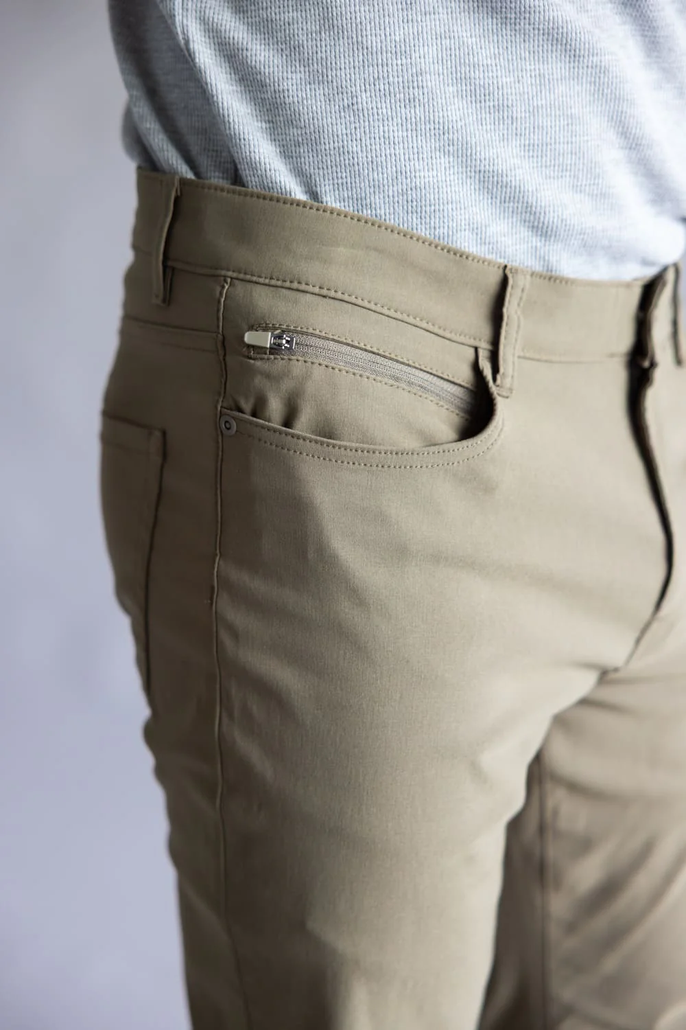 Weatherproof Vintage Momentum 5 Pocket Pants for Men in Mushroom | WS5901-239 MUSHROOM - Image 2