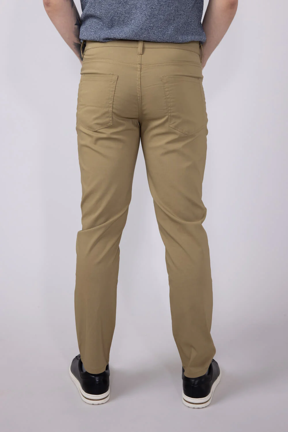 Weatherproof Vintage Momentum 5 Pocket Pants for Men in Sueded Khaki | W5S901-241-SUEDKHAKI - Image 4