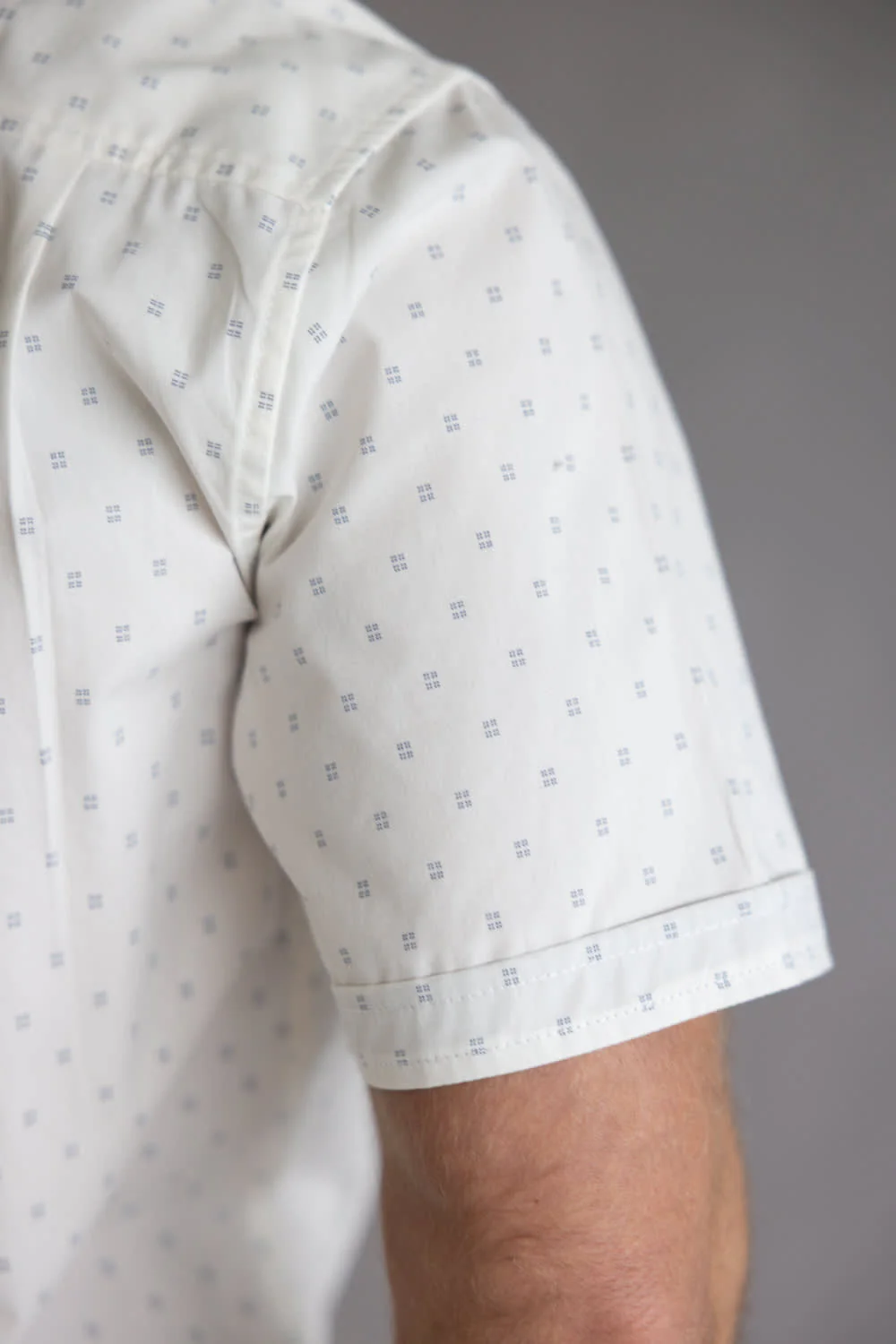 Weatherproof Vintage Poplin Button Up Shirt for Men in Snow | S2684244GK-SNOW - Image 4