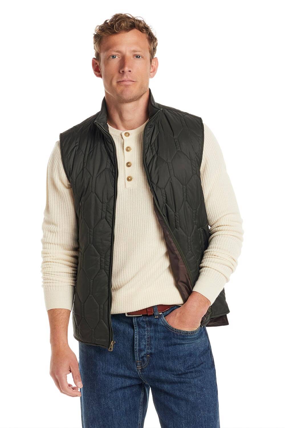 Weatherproof Vintage Quilted Vest for Men - Image 2