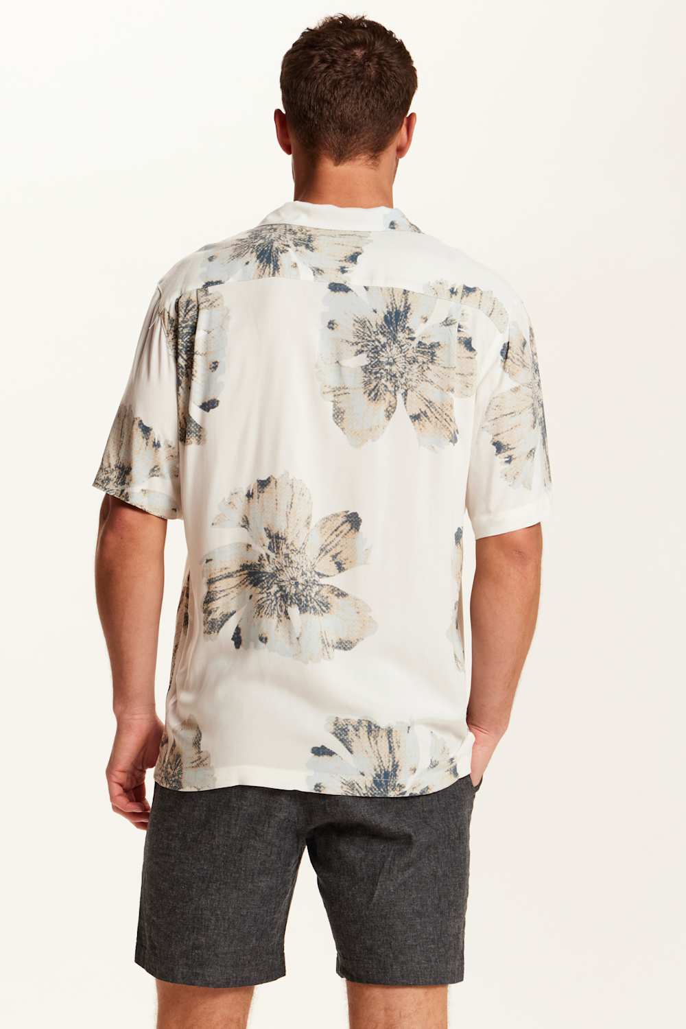 Weatherproof Vintage Rayon Camp Shirt for Men in Putty | S2684231GK-PUTTY - Image 4