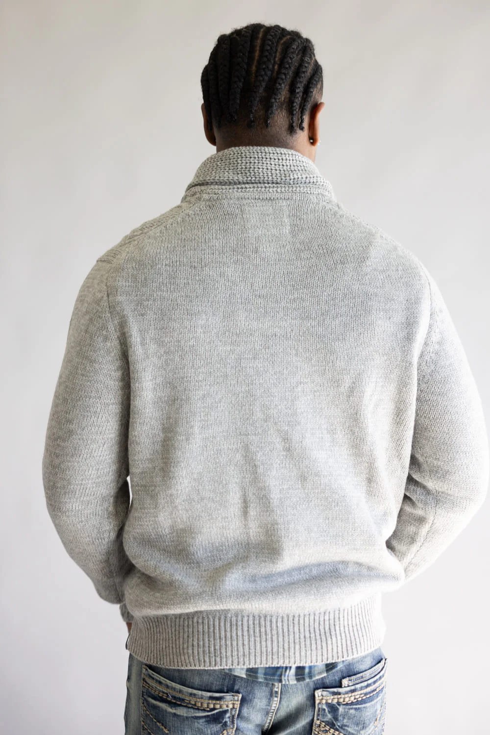 Weatherproof Vintage Shawl Collar Toggle Pullover for Men in Grey | F2540157GK-PALEGREY - Image 3