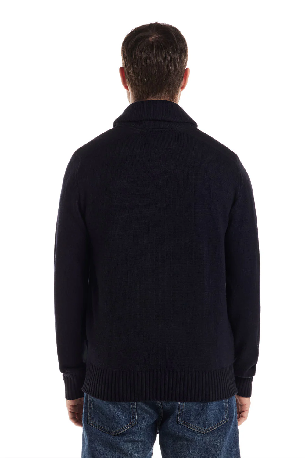 Weatherproof Vintage Shawl Collar Toggle Pullover for Men in Navy | F254110GK-NAVY - Image 2