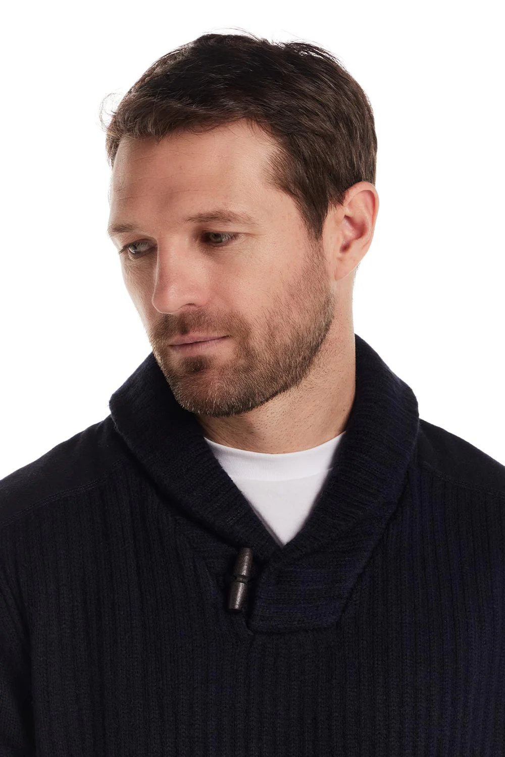Weatherproof Vintage Shawl Collar Toggle Pullover for Men in Navy | F254110GK-NAVY - Image 3