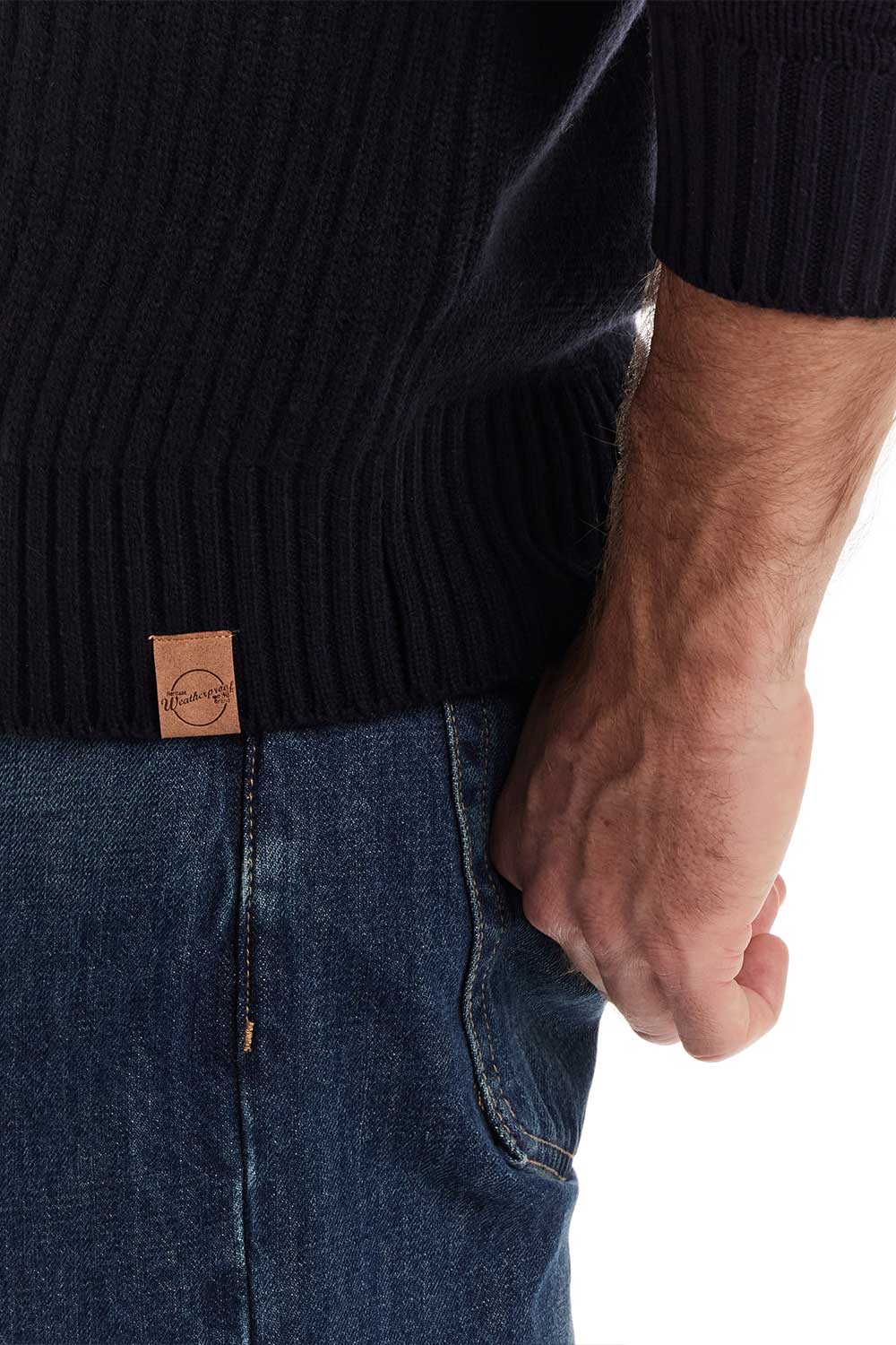 Weatherproof Vintage Shawl Collar Toggle Pullover for Men in Navy | F254110GK-NAVY - Image 4