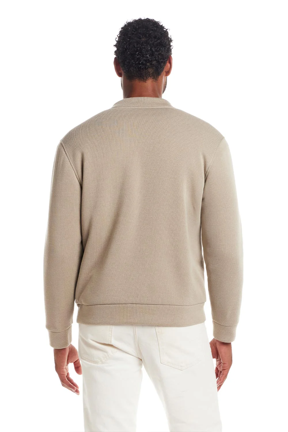 Weatherproof Vintage Sherpa Lined Bomber Jacket for Men in Abby Stone | F2531768GK-ABBEYSTONE - Image 2