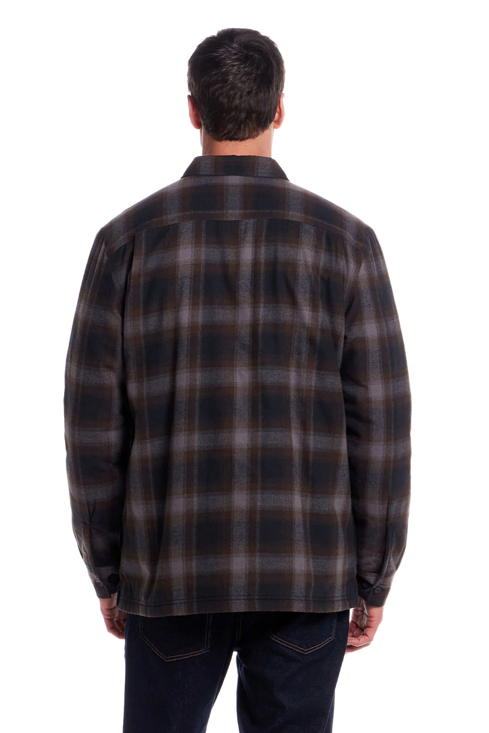 Weatherproof Vintage Sherpa Lined Shirt Jacket for Men in Mocha | F255441GK-MOCHA - Image 3
