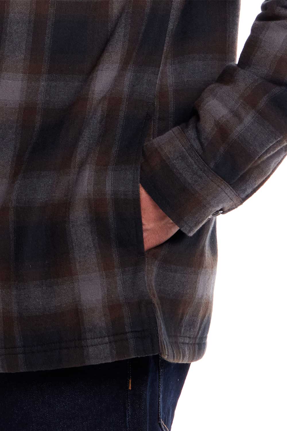 Weatherproof Vintage Sherpa Lined Shirt Jacket for Men in Mocha | F255441GK-MOCHA - Image 4