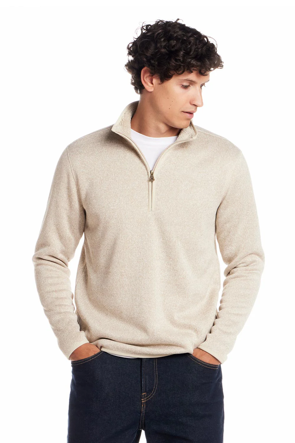 Weatherproof Vintage Sherpa Quarter Zip Sweater for Men - Image 2