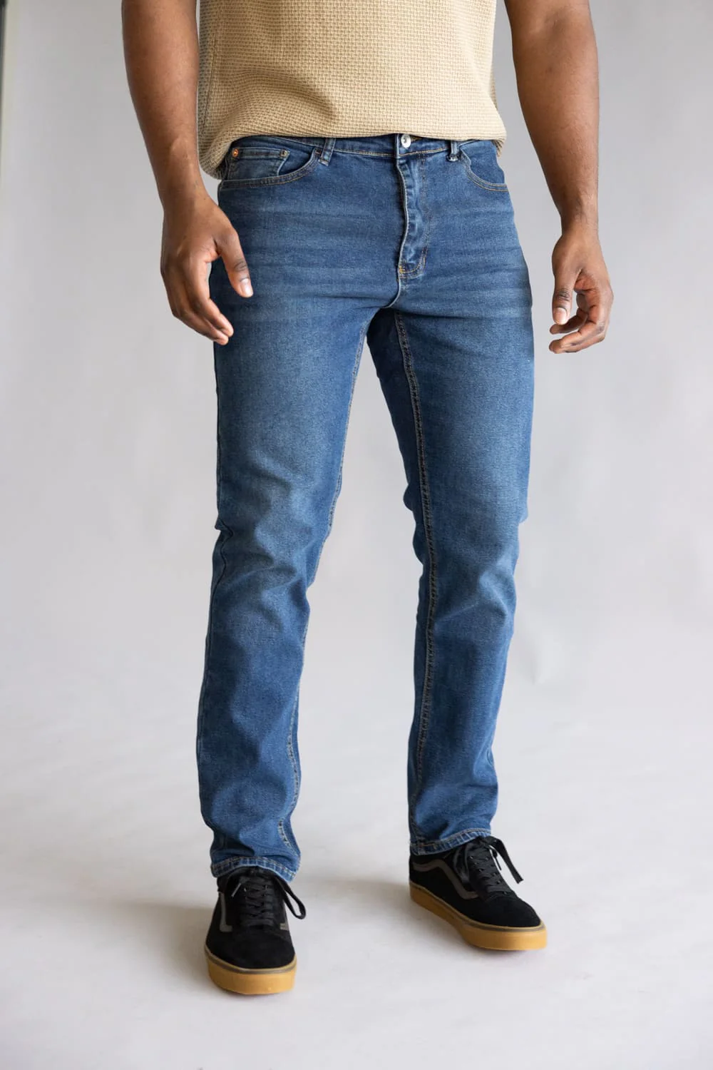 Weatherproof Vintage Slim Jeans for Men in Riverstone | WP25-94SR-RIVERSTONE - Image 4