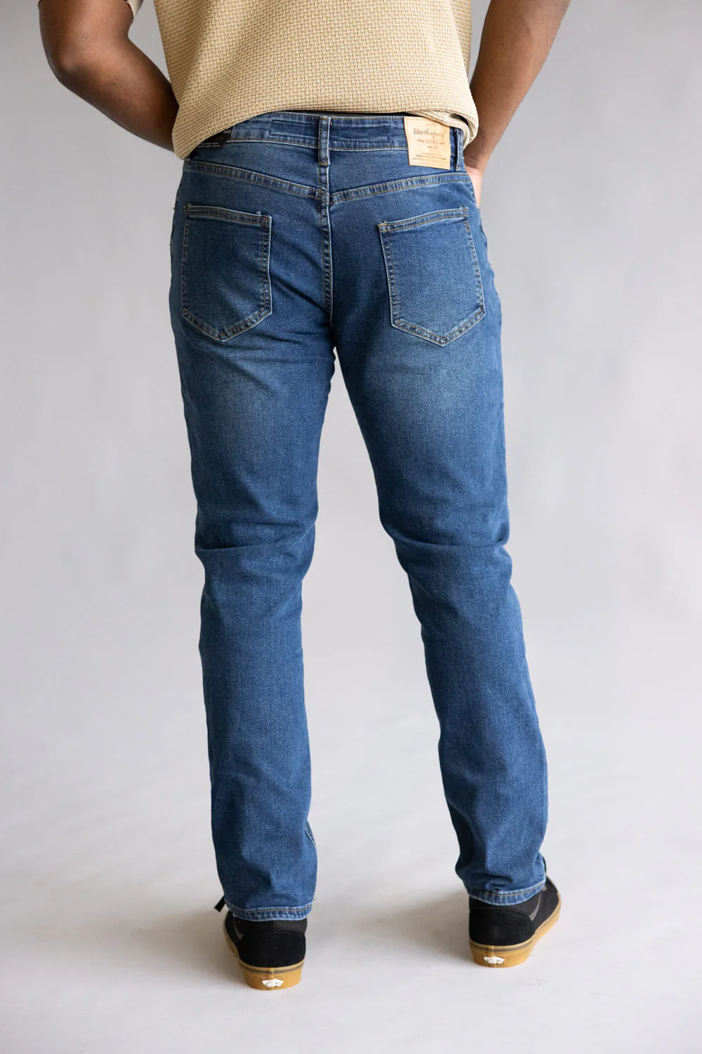Weatherproof Vintage Slim Jeans for Men in Riverstone | WP25-94SR-RIVERSTONE - Image 5