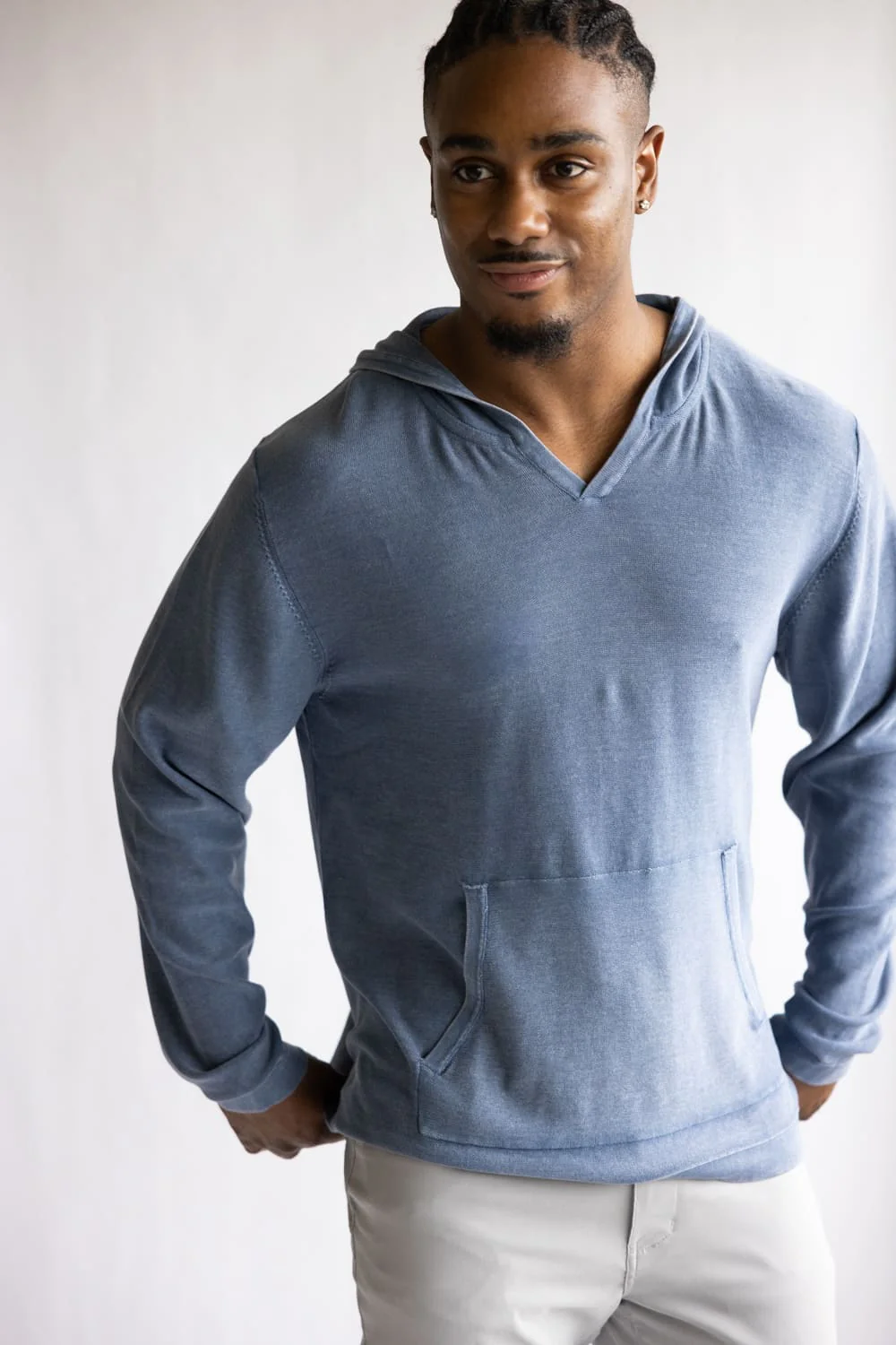 Weatherproof Vintage Stonewash Hoodie for Men in Insignia Blue | S2640734GK-INSIGNIABLUE - Image 2