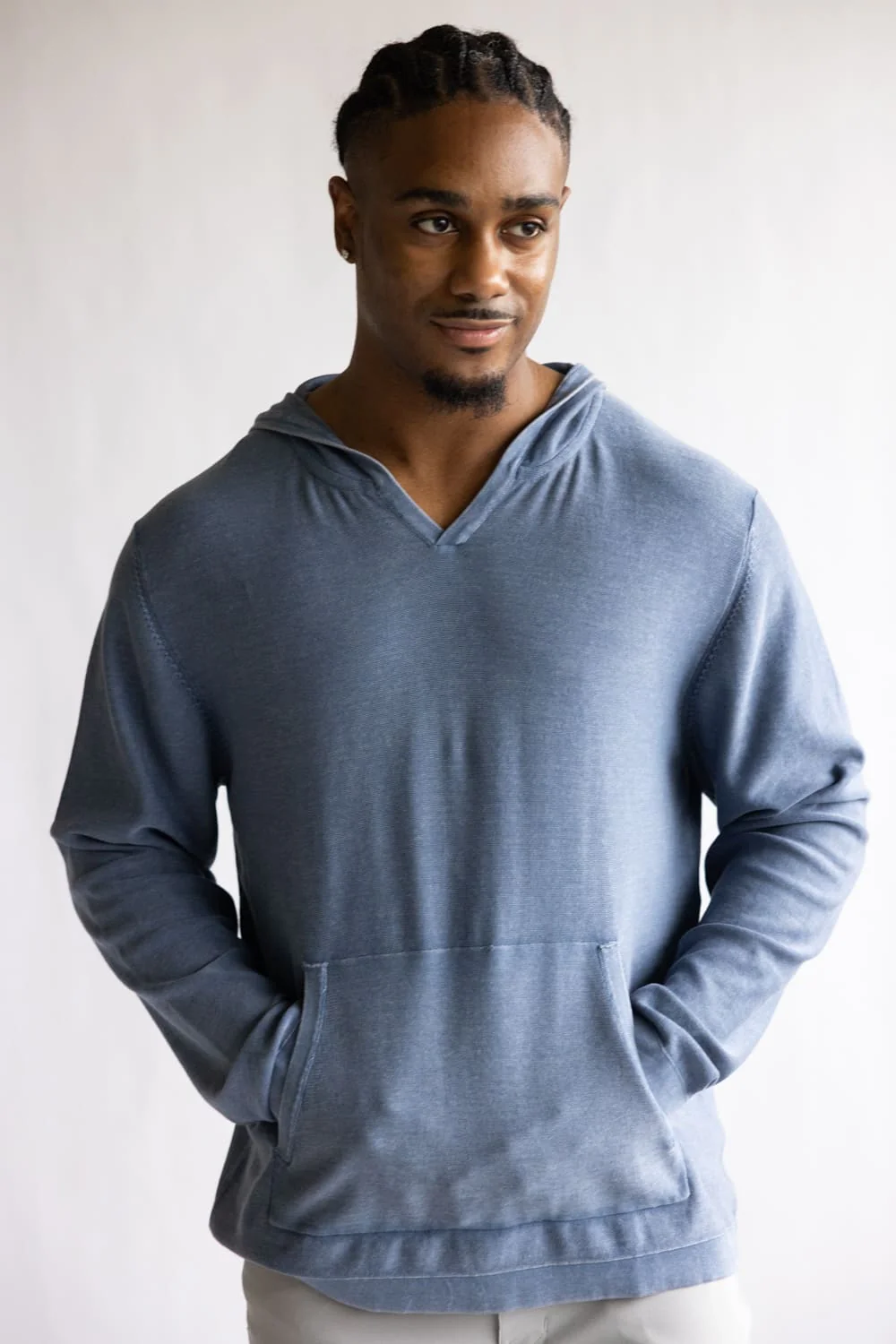 Weatherproof Vintage Stonewash Hoodie for Men in Insignia Blue | S2640734GK-INSIGNIABLUE - Image 4