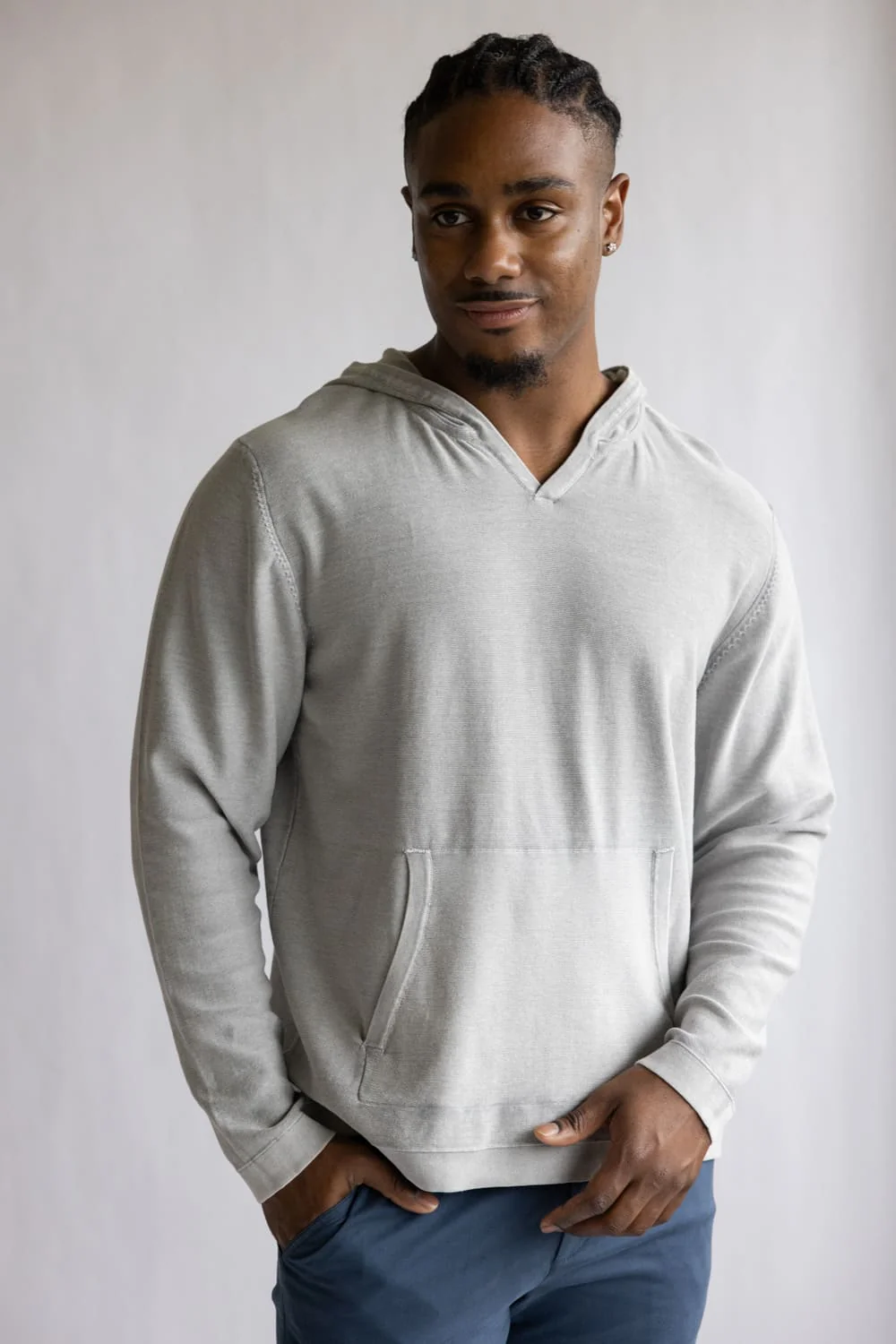 Weatherproof Vintage Stonewash Hoodie for Men in Ultimate Grey | S2640734GK-ULTIMATEGREY - Image 2