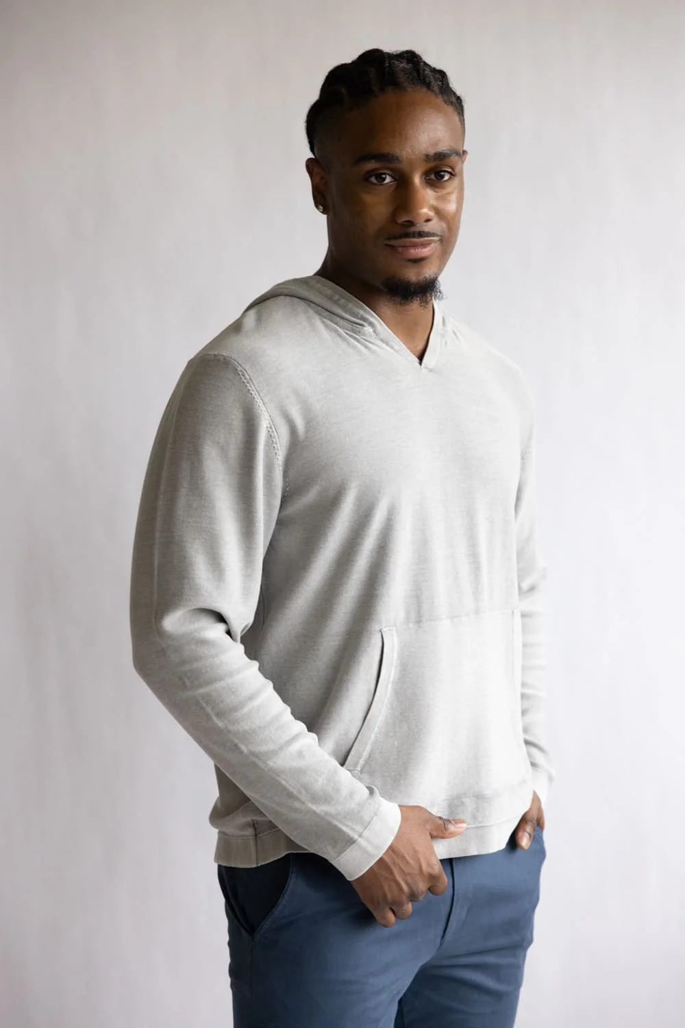 Weatherproof Vintage Stonewash Hoodie for Men in Ultimate Grey | S2640734GK-ULTIMATEGREY - Image 4
