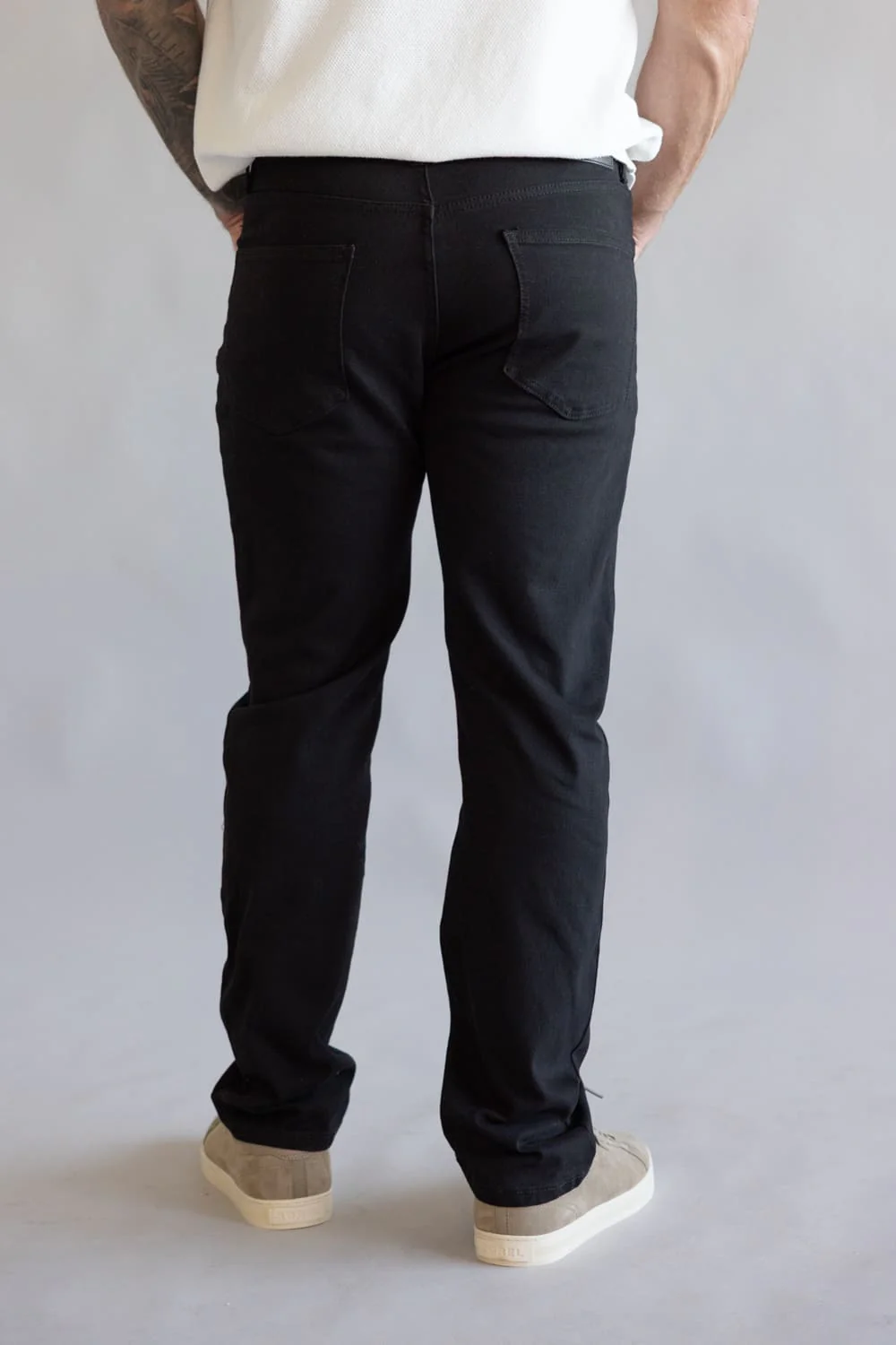 Weatherproof Vintage Straight Jeans for Men in Black | WP25-95SR-BLACK - Image 2