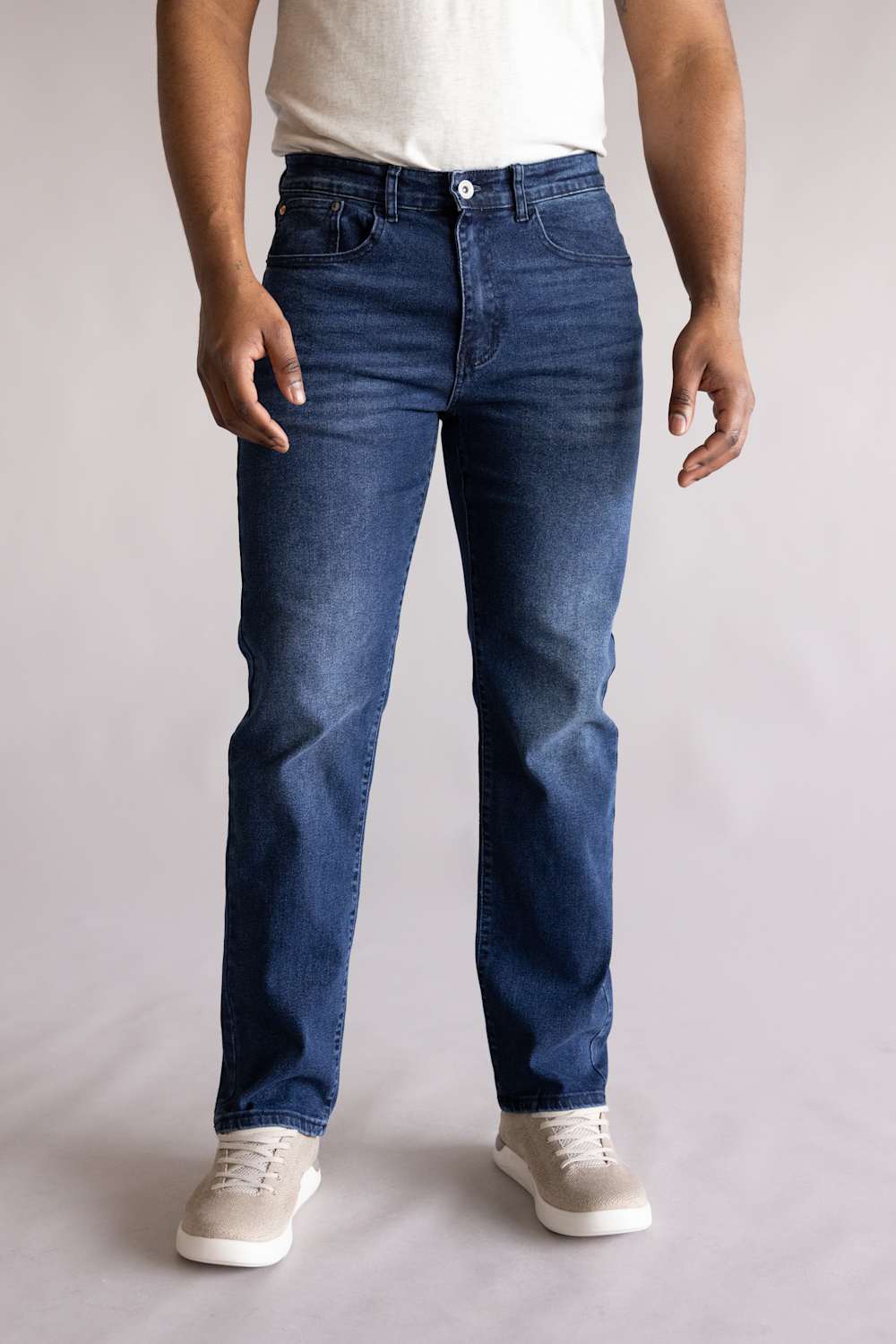 Weatherproof Vintage Straight Jeans for Men in Earth Stone | WP25-95SR-EARTHSTONE - Image 2
