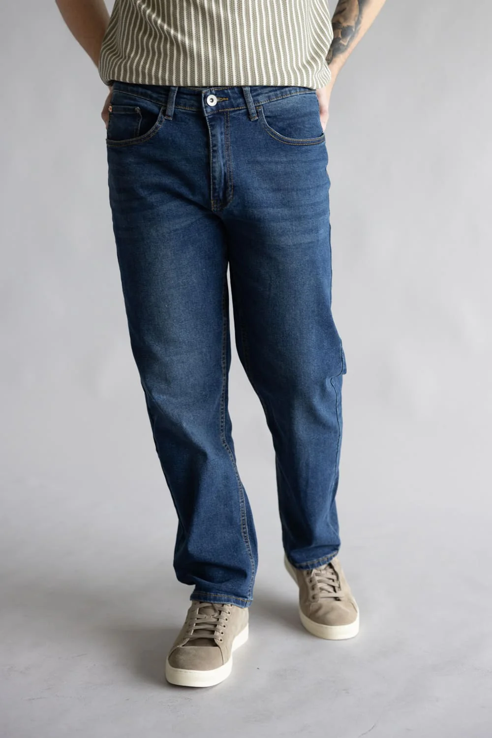 Weatherproof Vintage Straight Jeans for Men in Riverstone | WP25-95SR-RIVERSTONE - Image 3