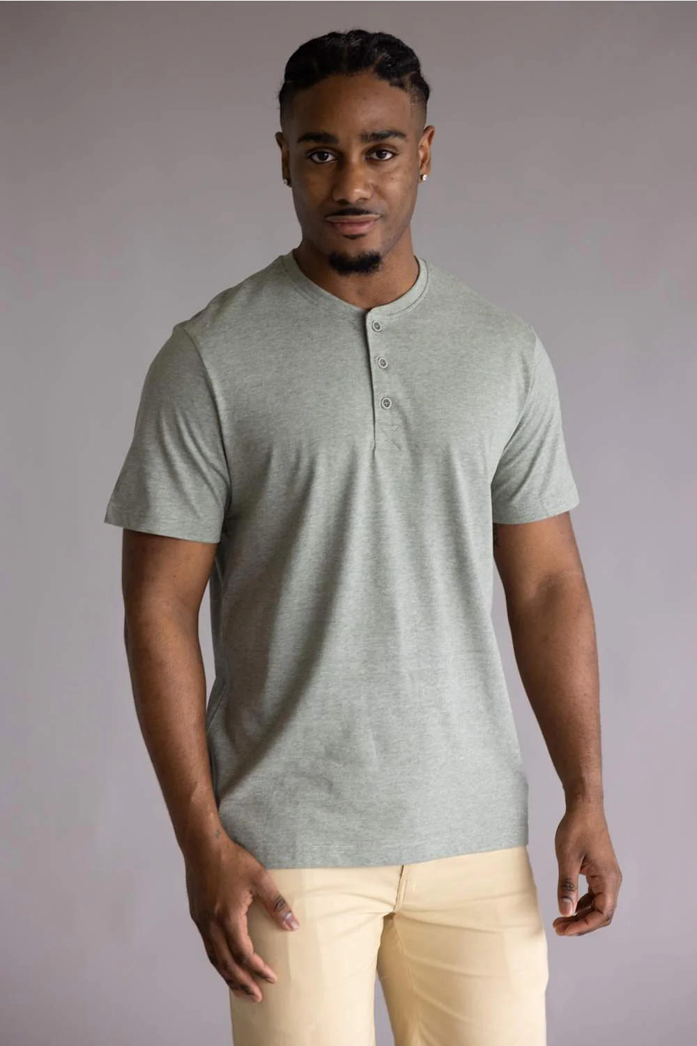 Weatherproof Vintage Sueded Jersey T-Shirt for Men in Sea Spray | S2631875GK-SEA SPRAY - Image 2